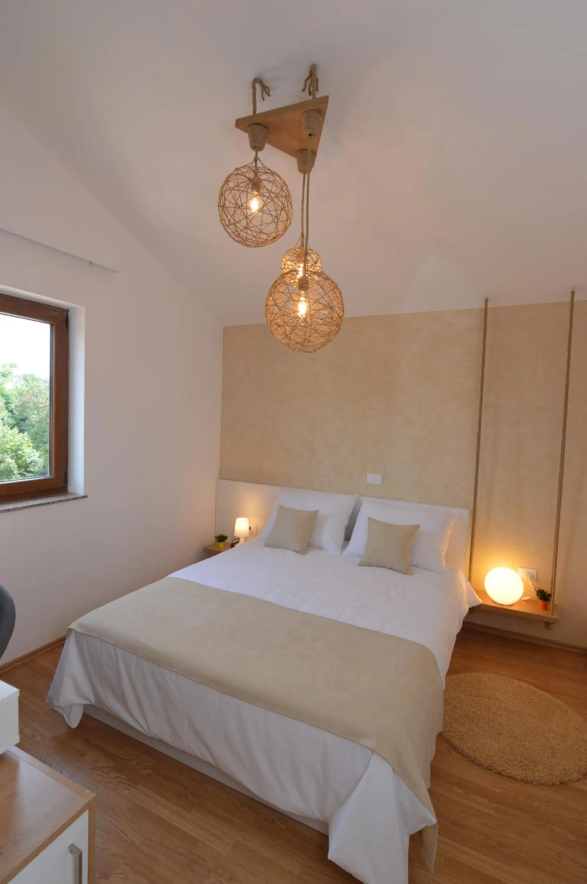 Bed in Hotel Natura Vilanija