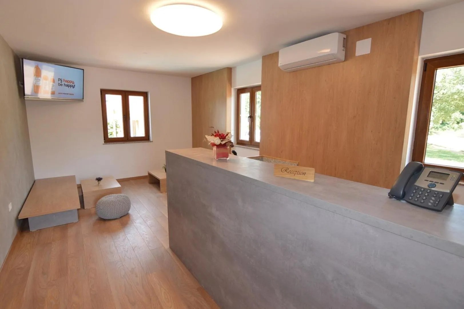 Lobby or reception in Hotel Natura Vilanija