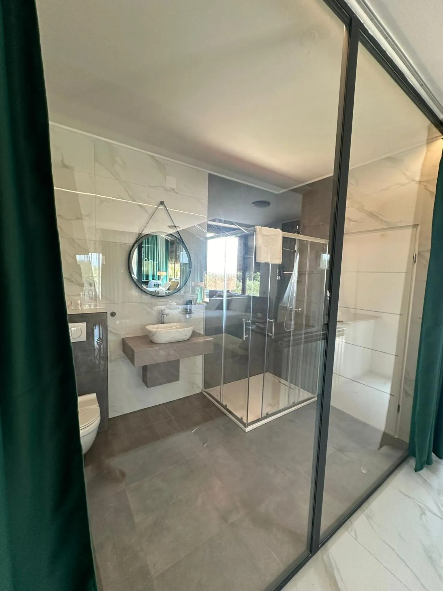 Bathroom in Hotel Natura Vilanija