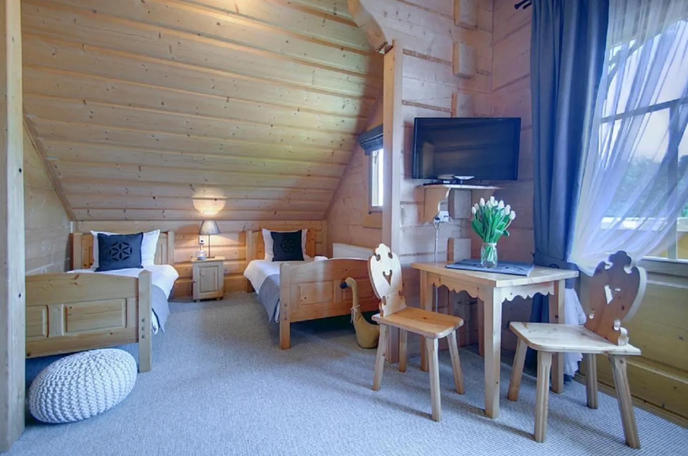 Photo of the whole room, Bed in Willa Płazówka Białczańska