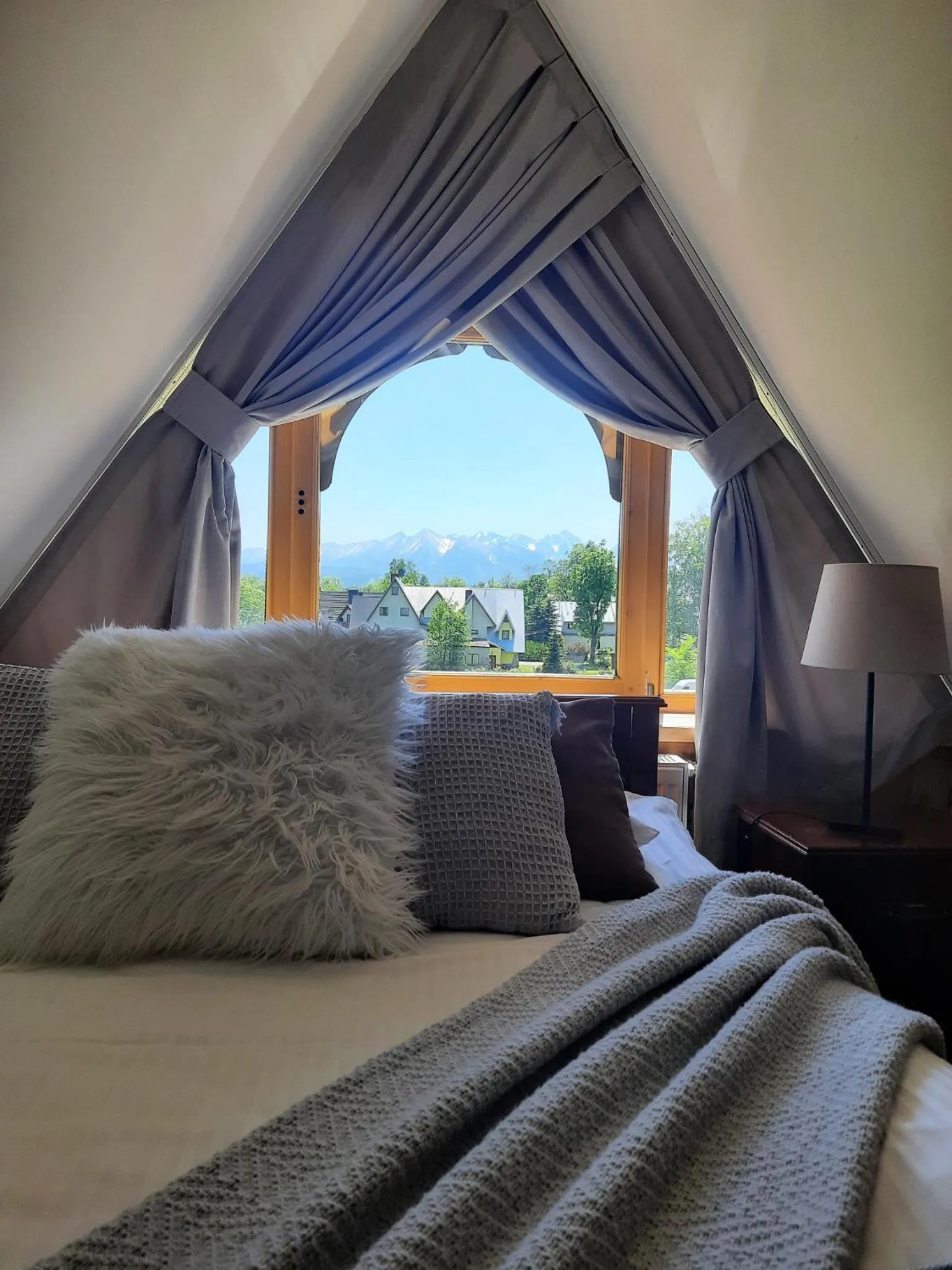 Mountain view, Bed in Willa Płazówka Białczańska