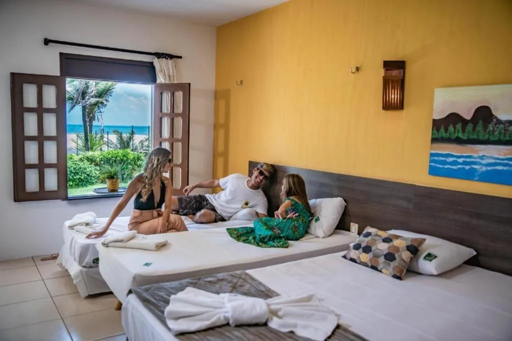 Bedroom in Jangadeiro Praia Hotel Resort - Parque Aquático e Pé na Areia