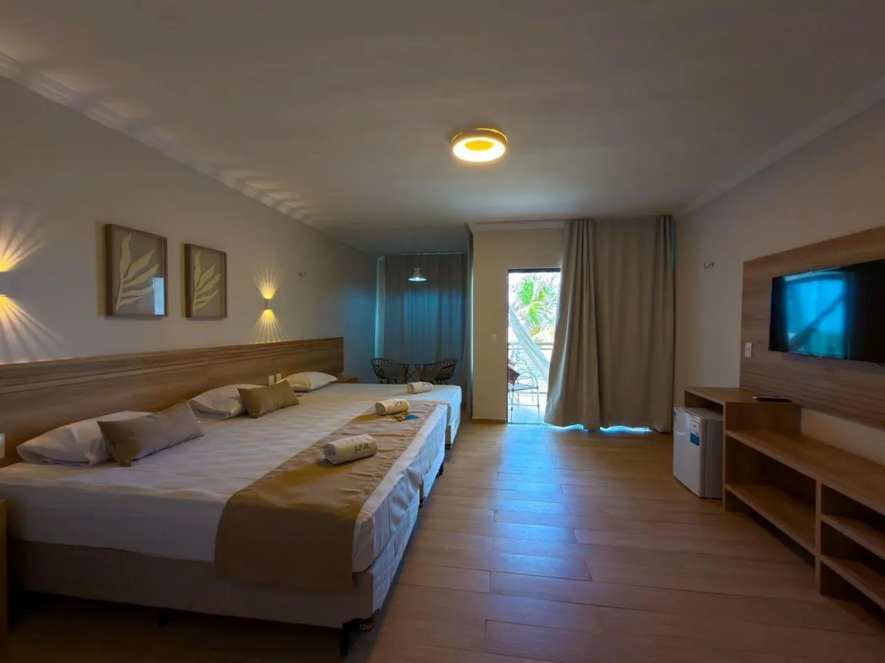 Bed in Jangadeiro Praia Hotel Resort - Parque Aquático e Pé na Areia