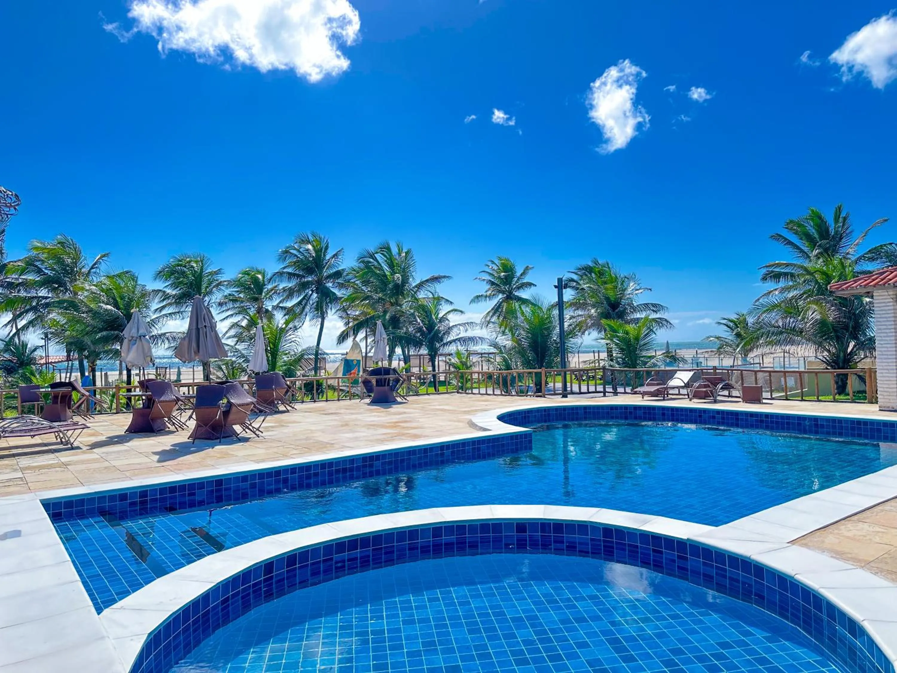 Pool view in Jangadeiro Praia Hotel Resort - Parque Aquático e Pé na Areia