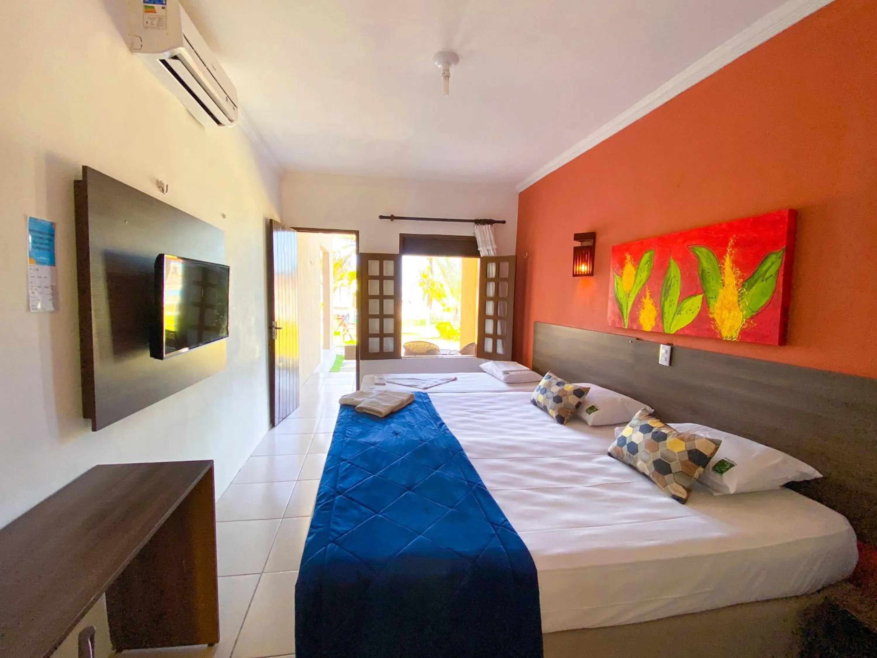 Bed in Jangadeiro Praia Hotel Resort - Parque Aquático e Pé na Areia