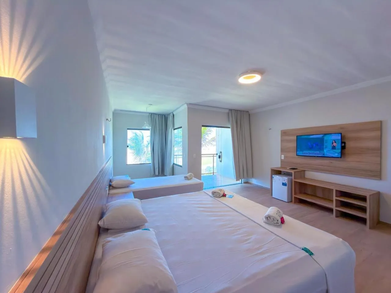 Bed in Jangadeiro Praia Hotel Resort - Parque Aquático e Pé na Areia