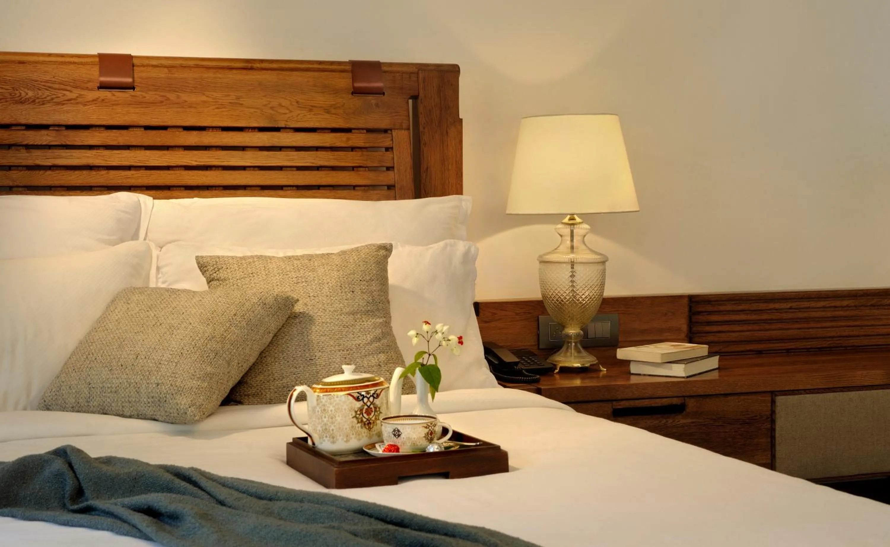 Bed in Amanvana Spa Resort, Coorg