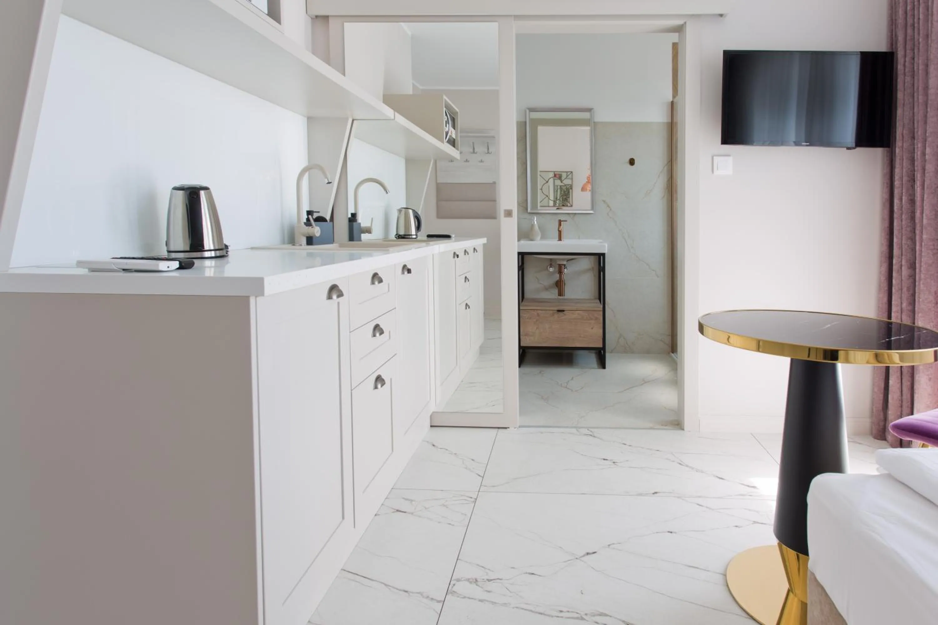 Kitchen or kitchenette in Meduza Sopot