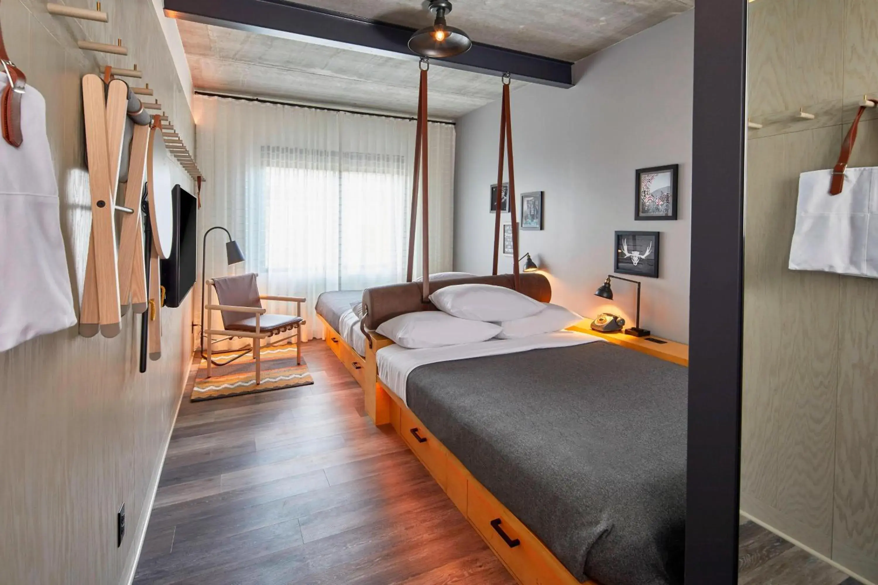 Queen Room with Two Queen Beds in Moxy Chattanooga Downtown Queen Room with Two Queen Beds in Moxy Chattanooga Downtown