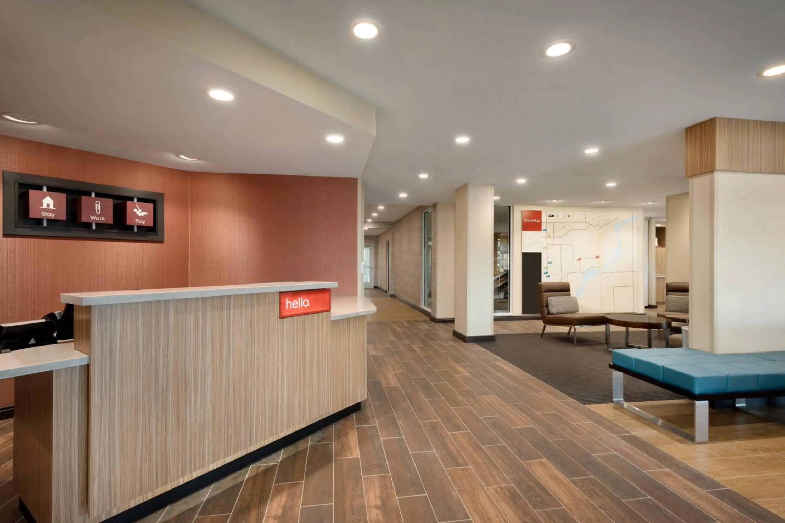 Lobby or reception in TownePlace Suites by Marriott Joliet Minooka