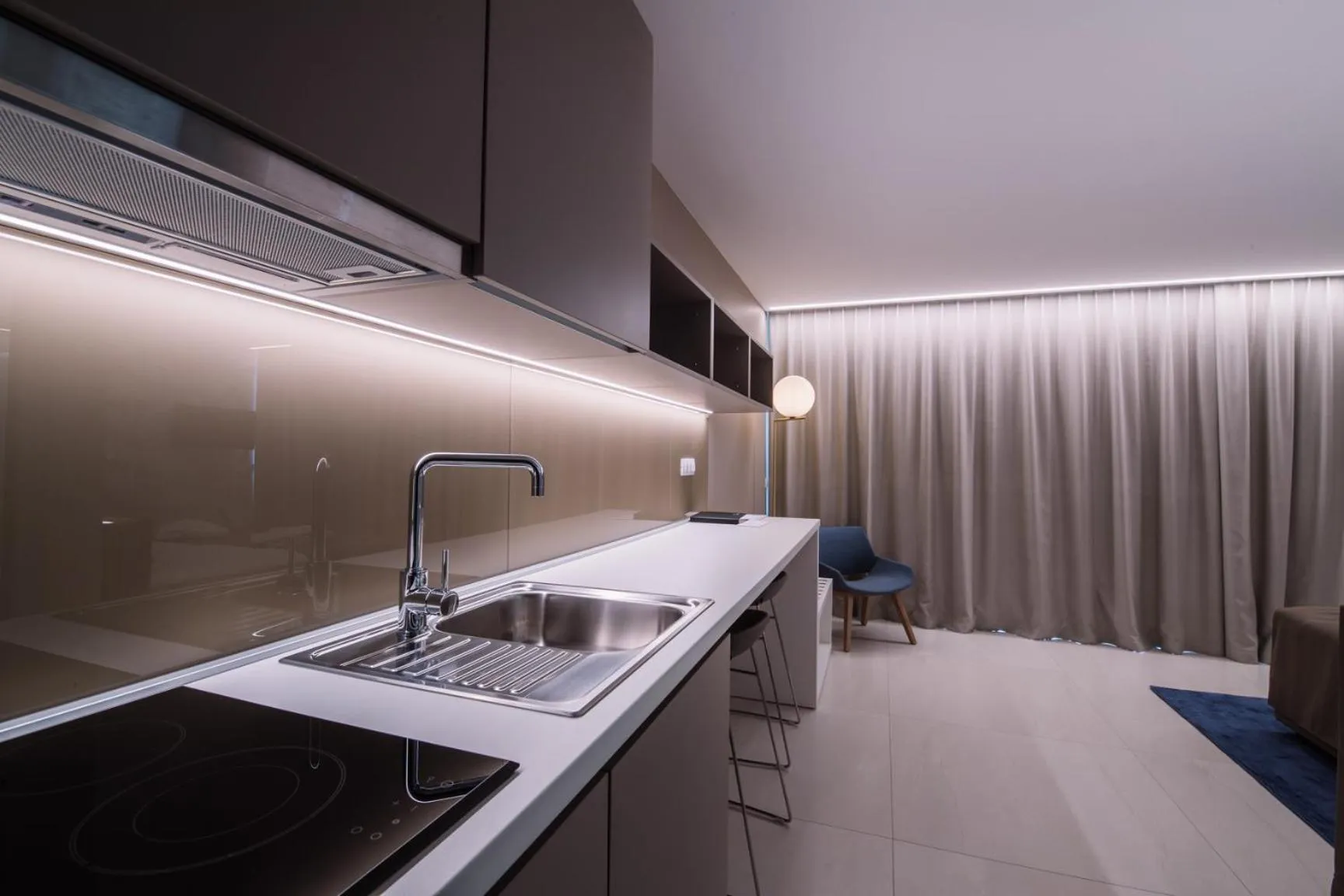 Kitchen or kitchenette in Aparthotel Joel