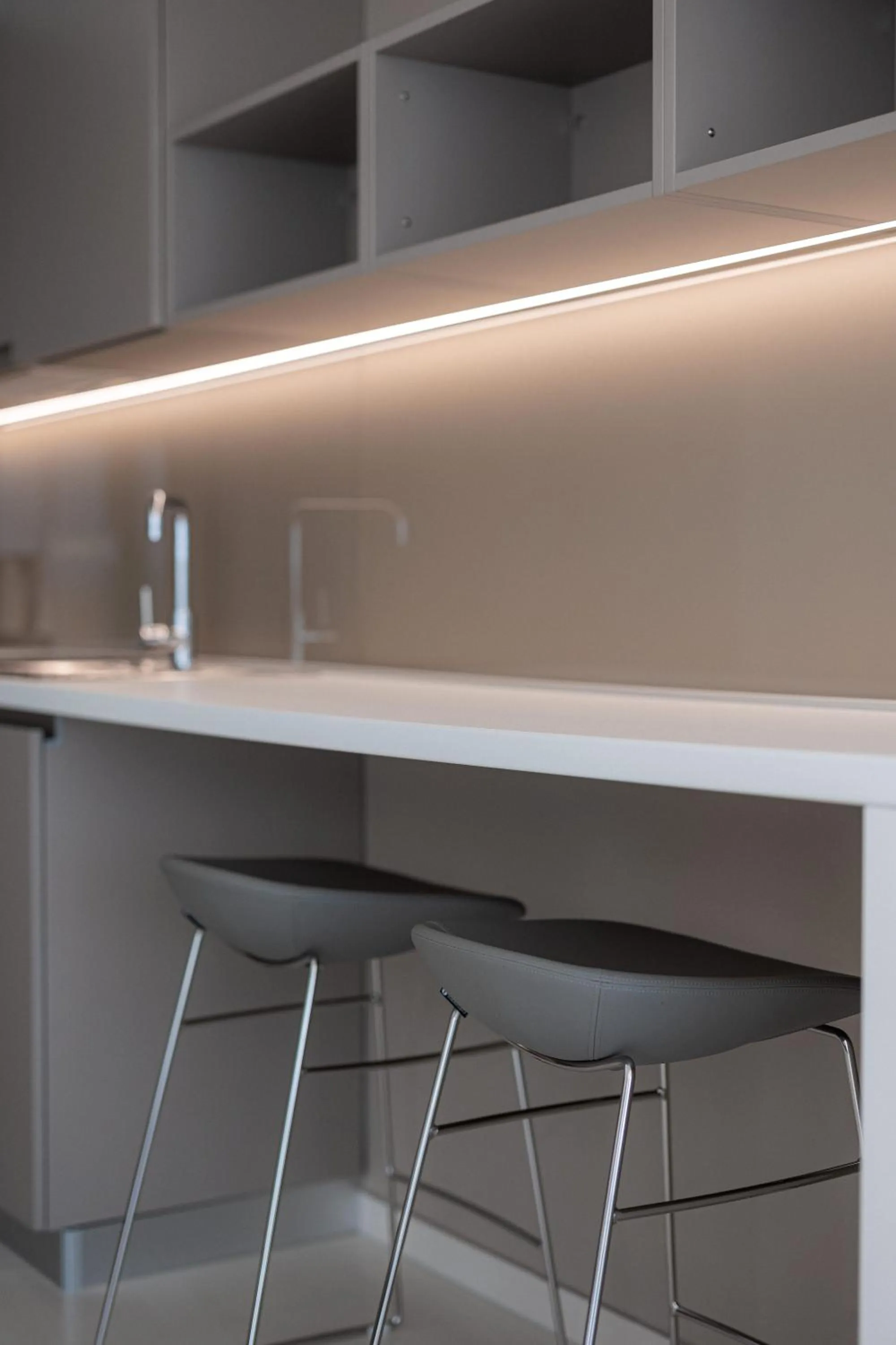 Kitchen or kitchenette in Aparthotel Joel