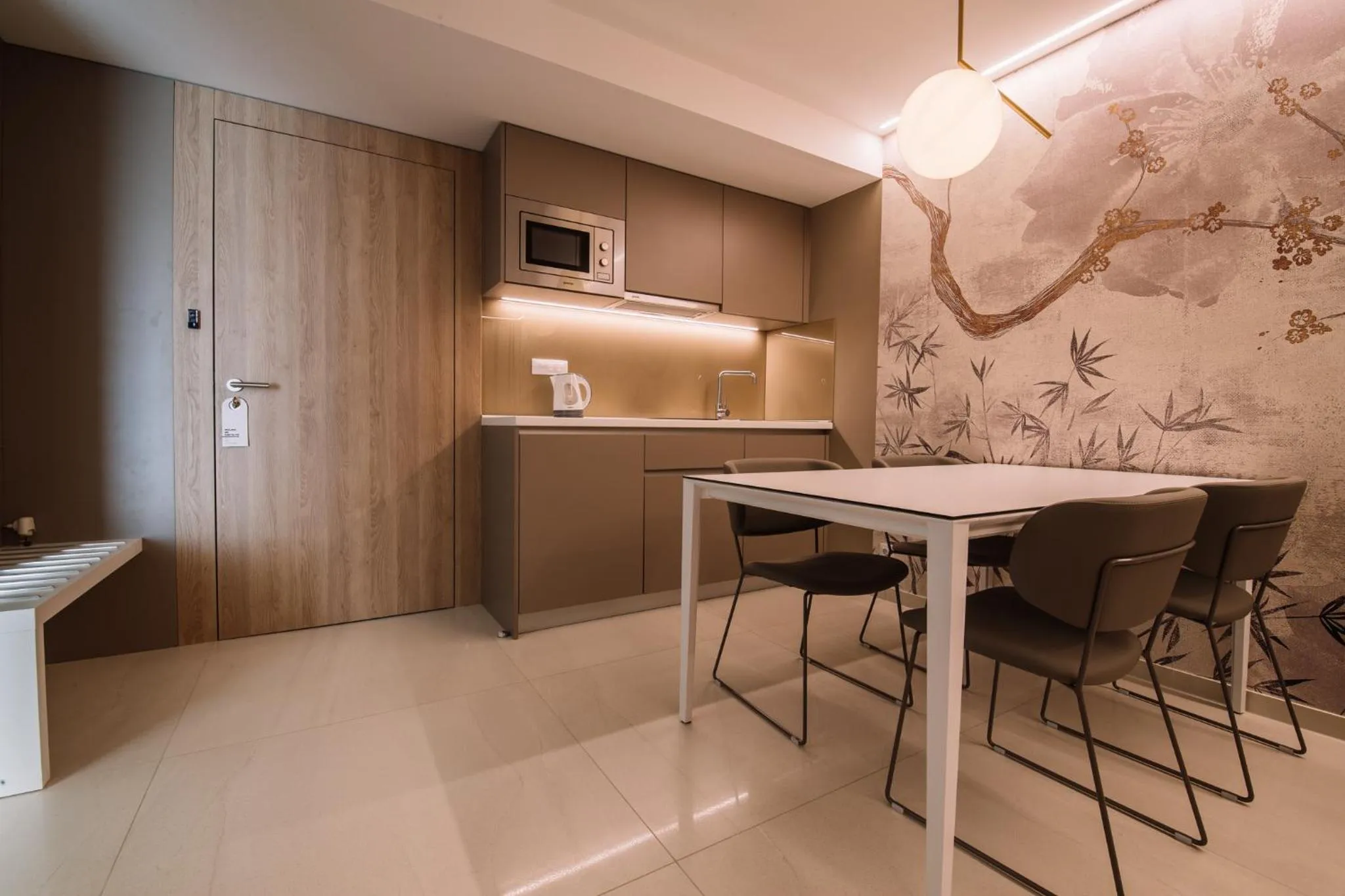 Kitchen or kitchenette in Aparthotel Joel