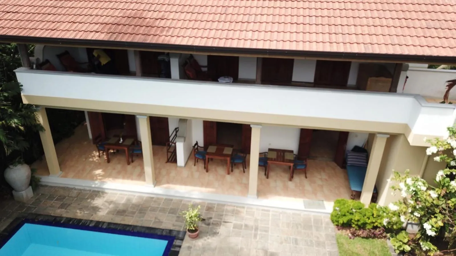 Bird's eye view in Villa Tara