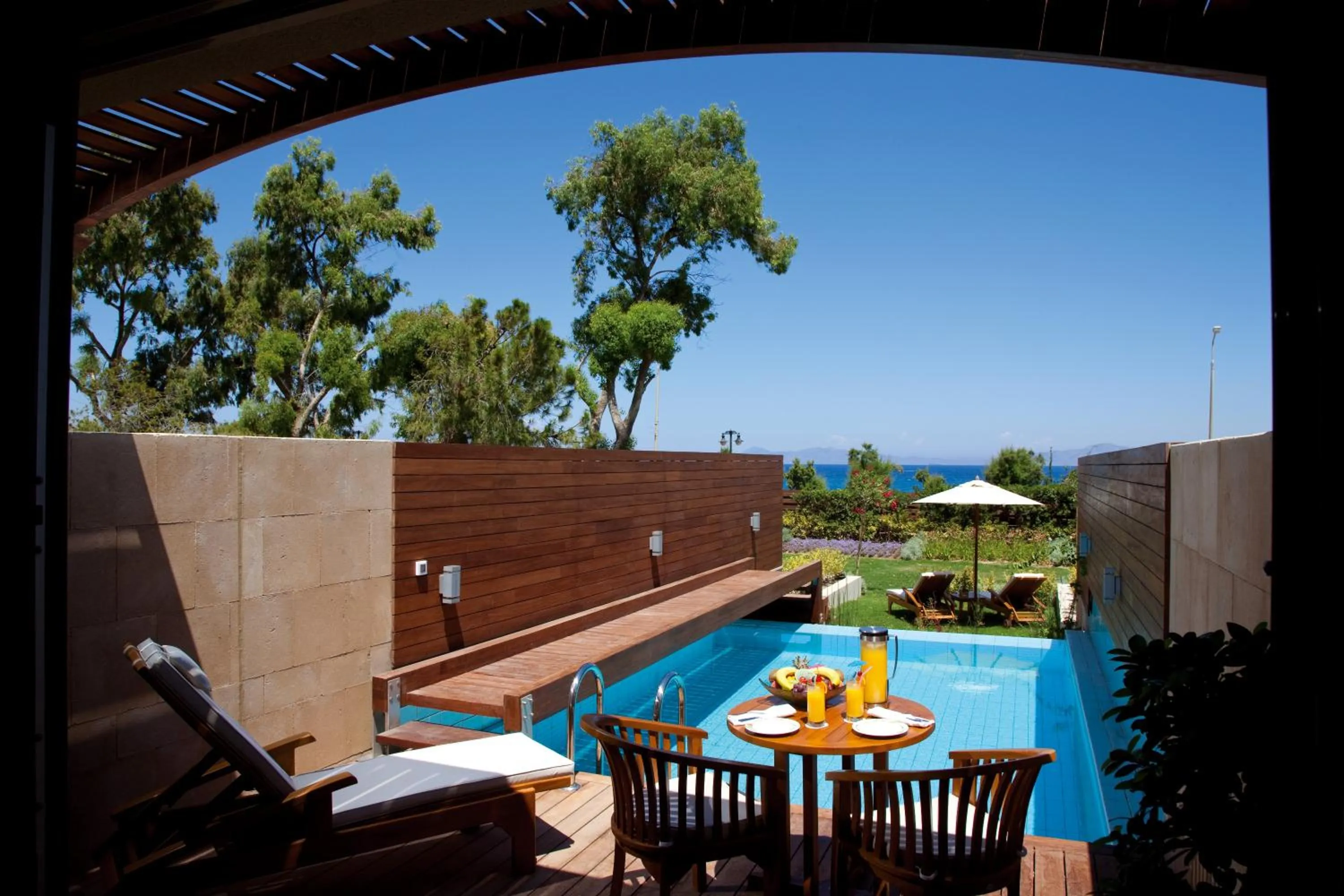 View (from property/room), Pool View in Elite Suites by Rhodes Bay