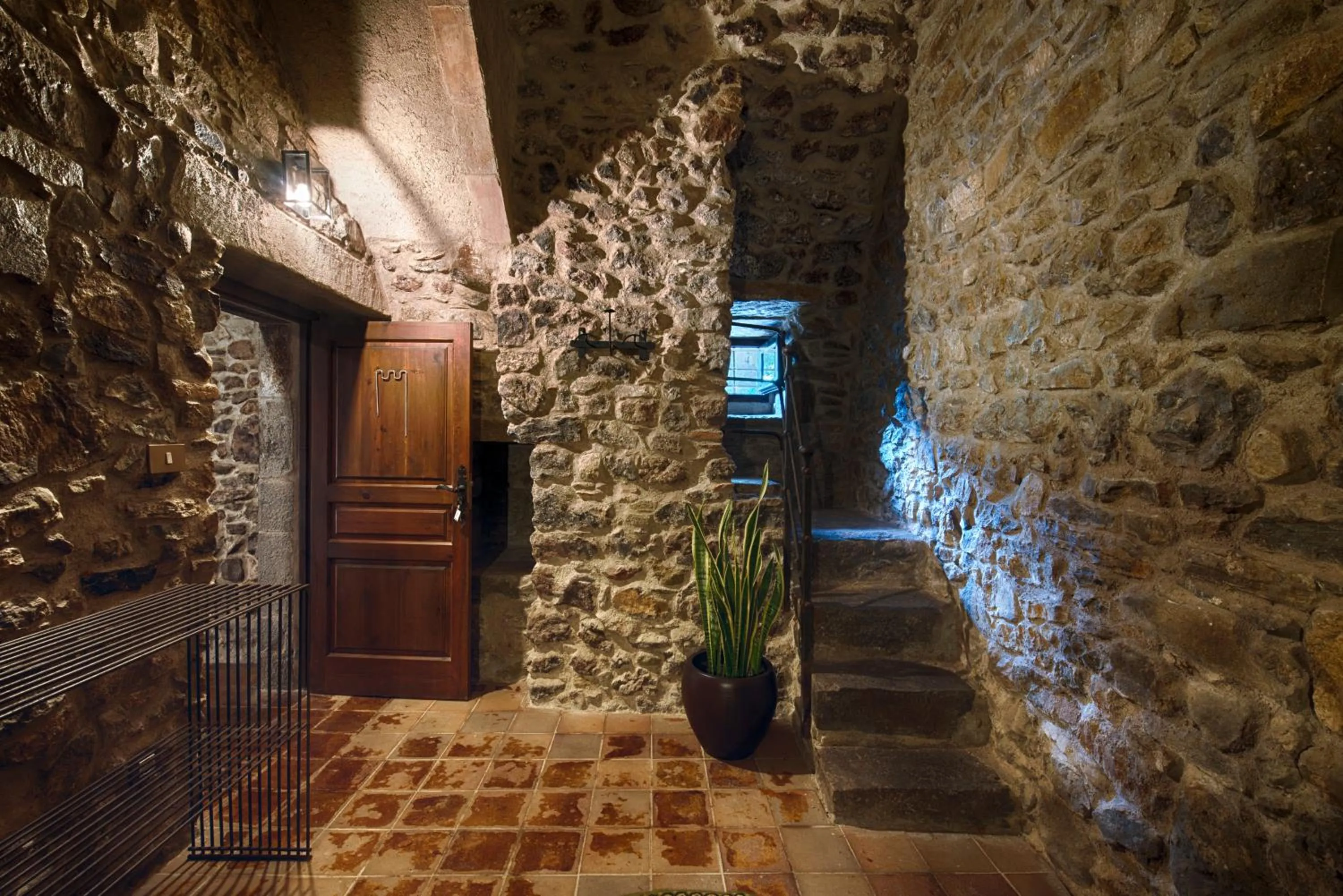 Living room in Masia Can Pou