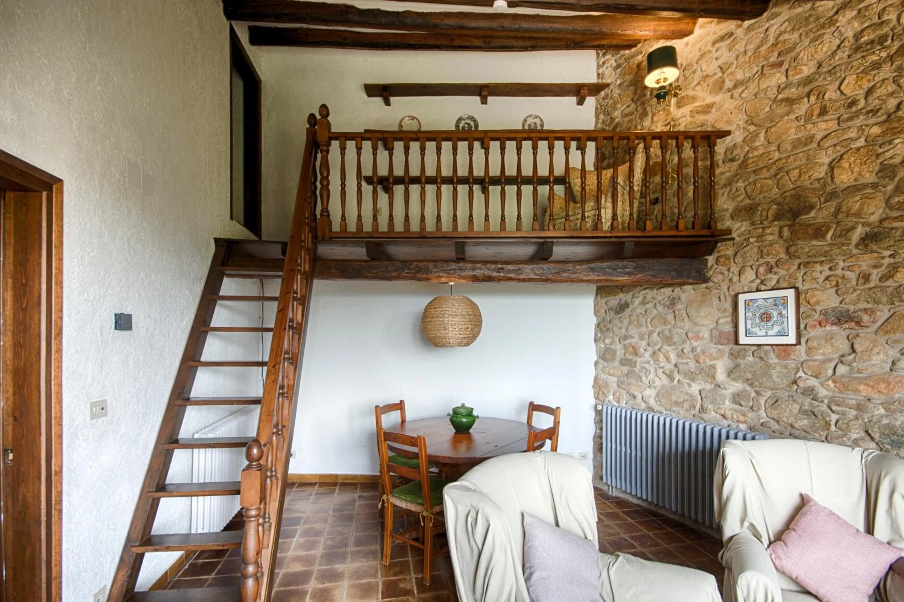 Living room in Masia Can Pou