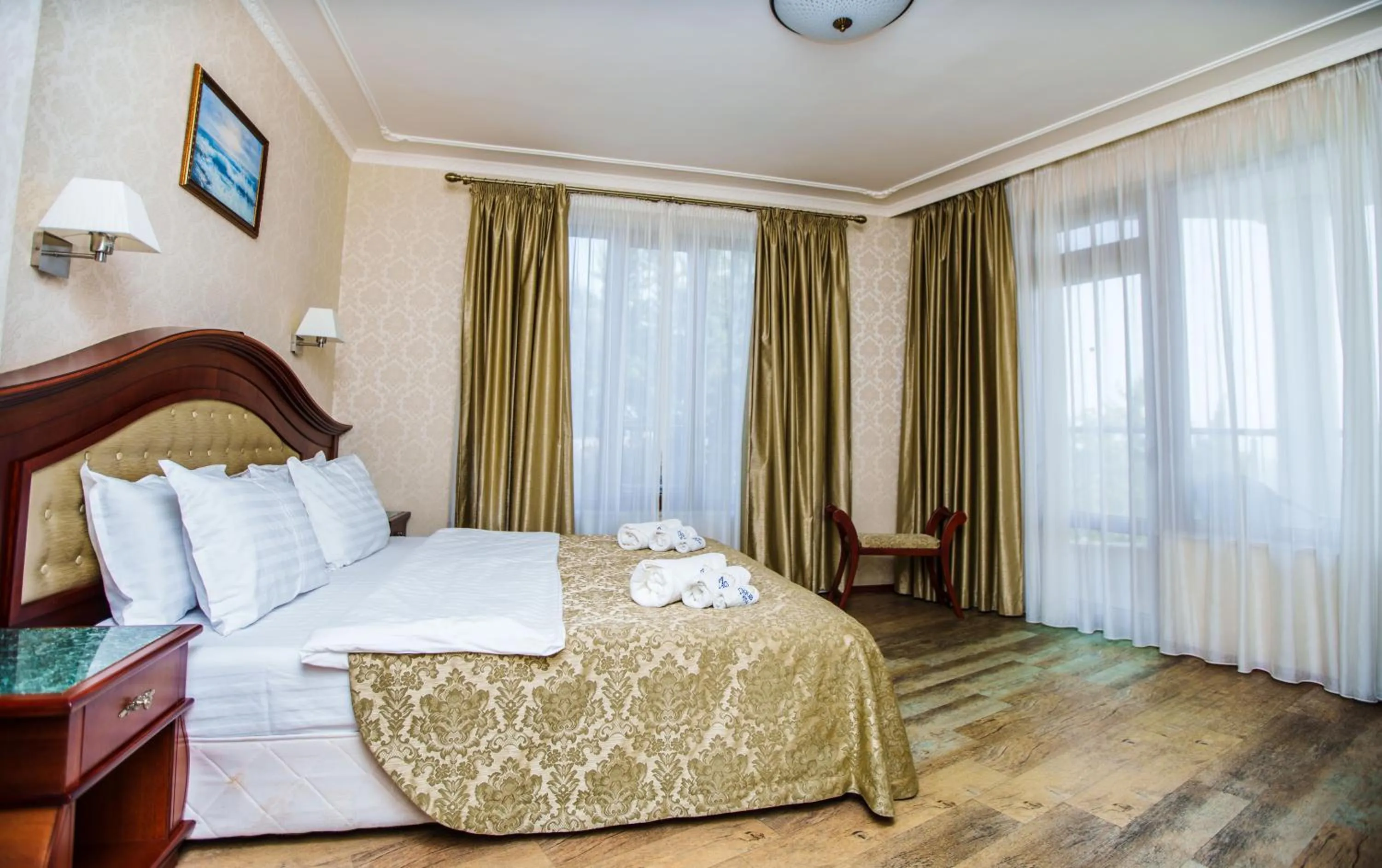 Bed in Aqua View SPA Boutique Hotel