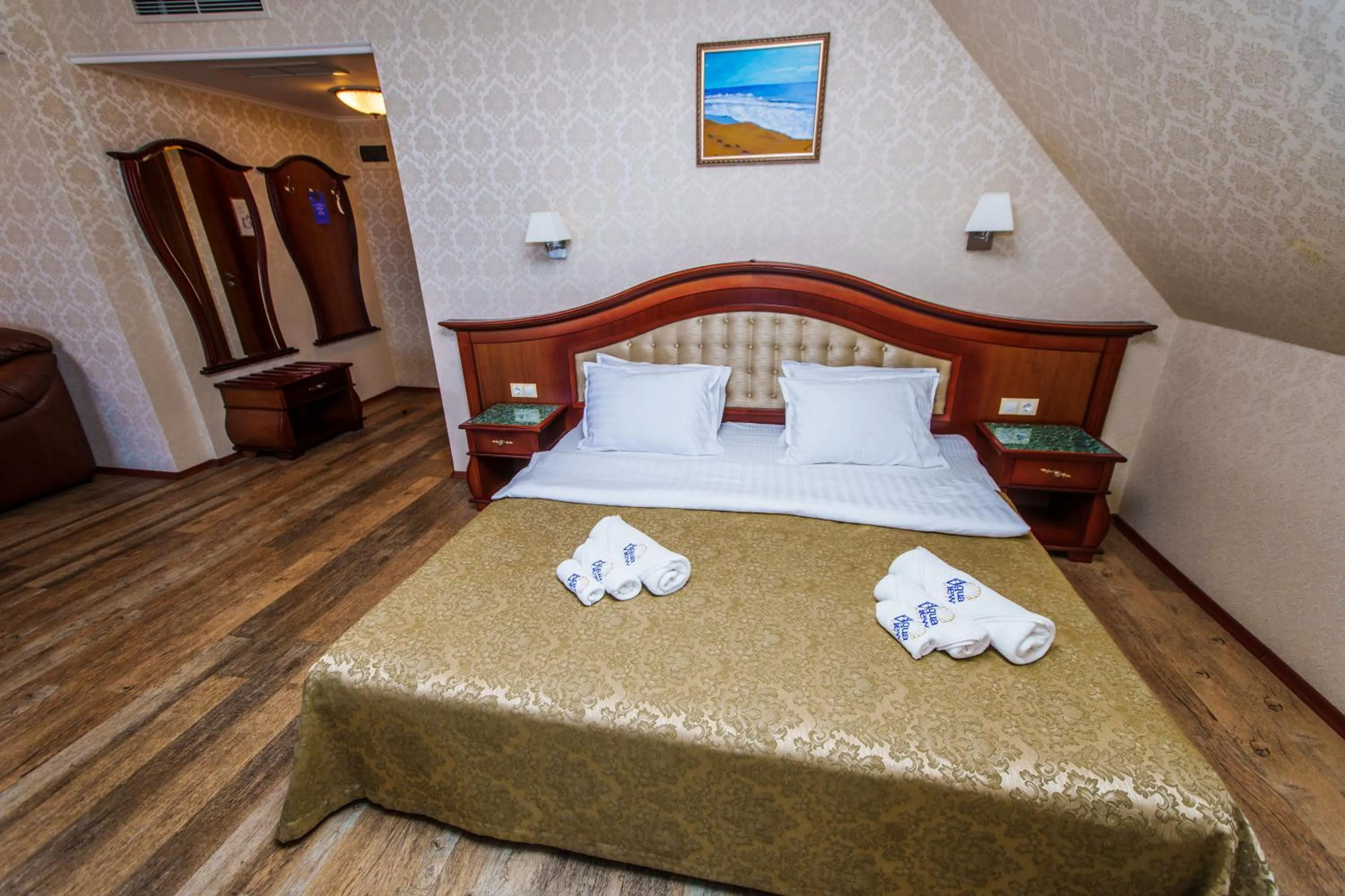 Bed in Aqua View SPA Boutique Hotel