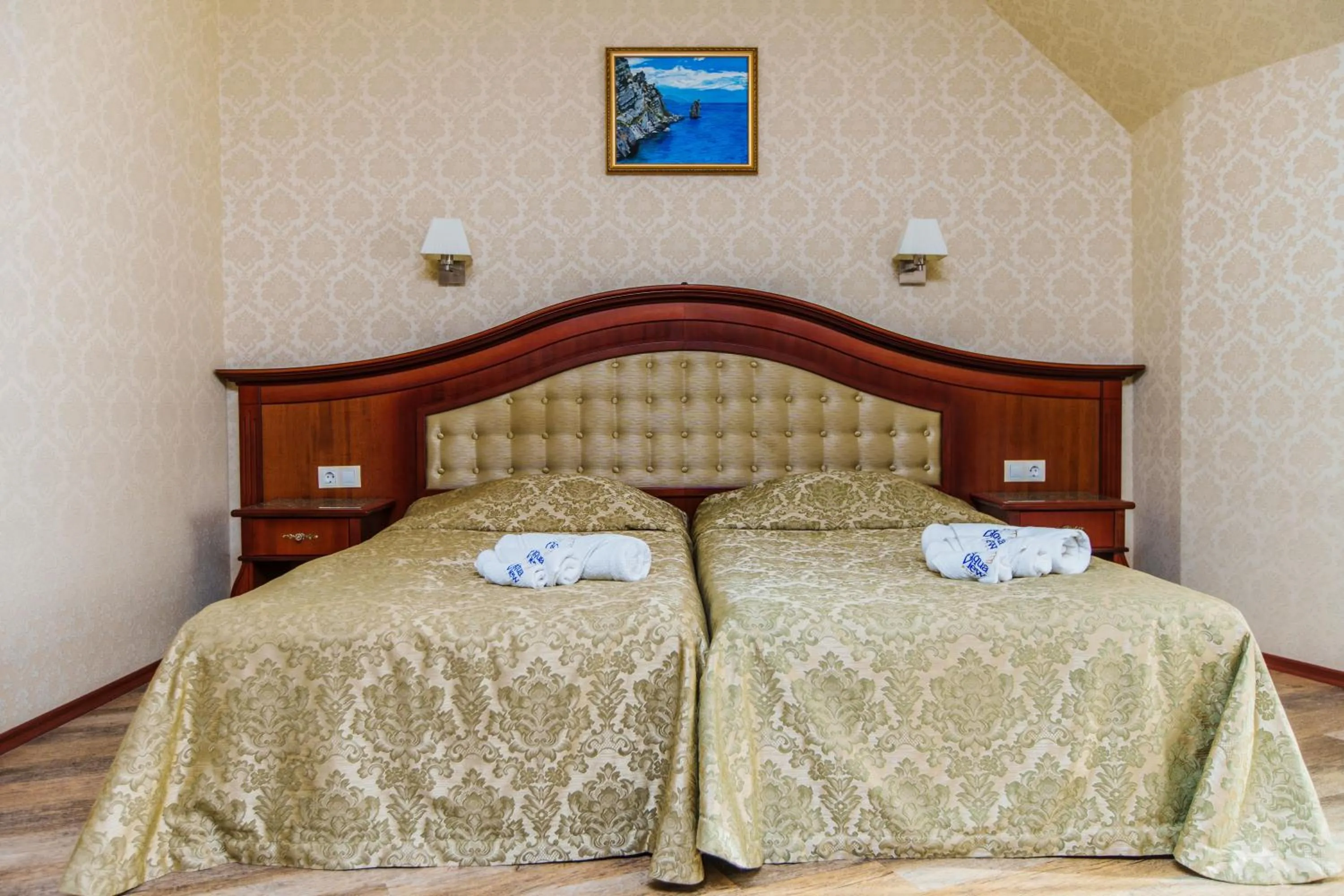 Bed in Aqua View SPA Boutique Hotel