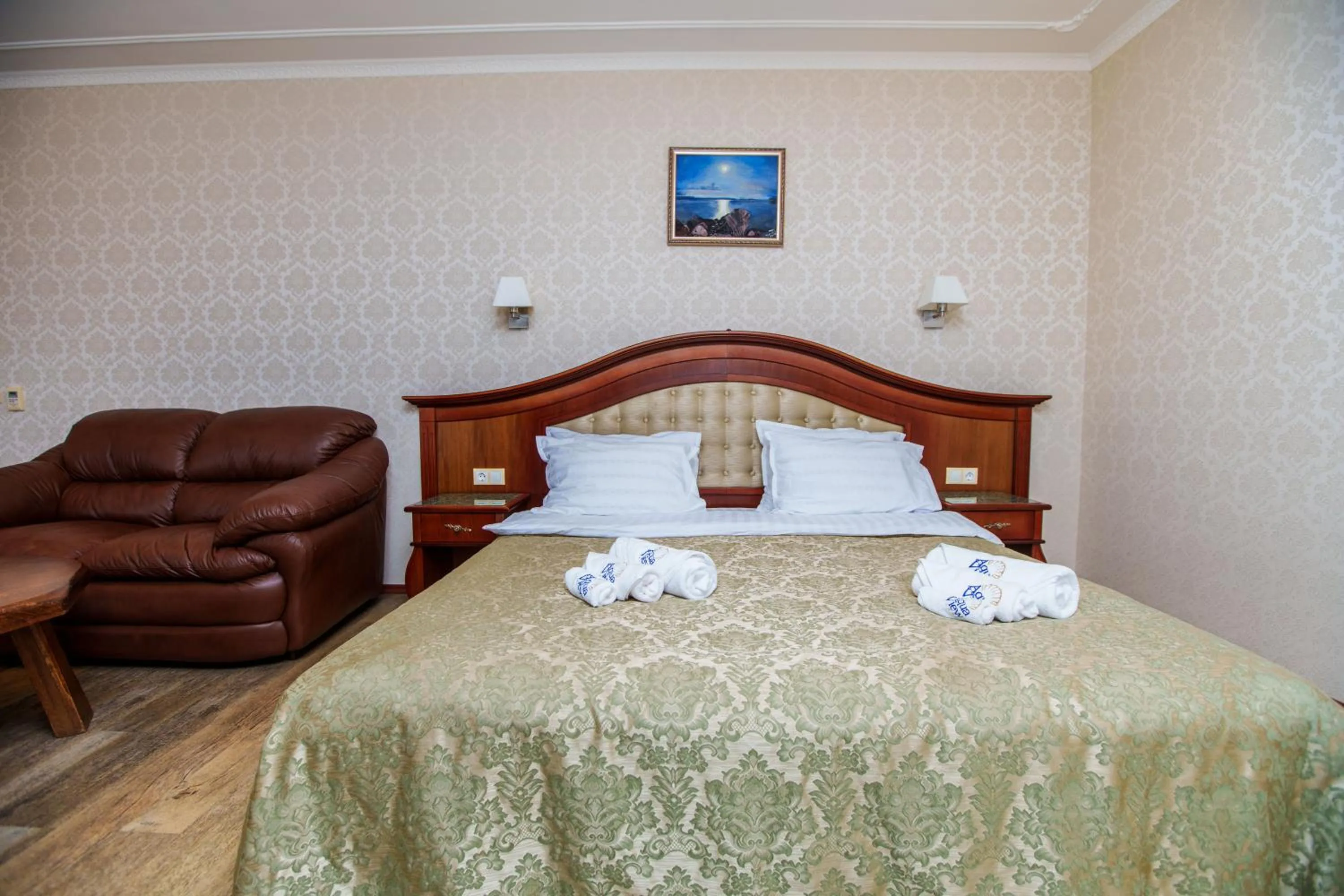 Bed in Aqua View SPA Boutique Hotel