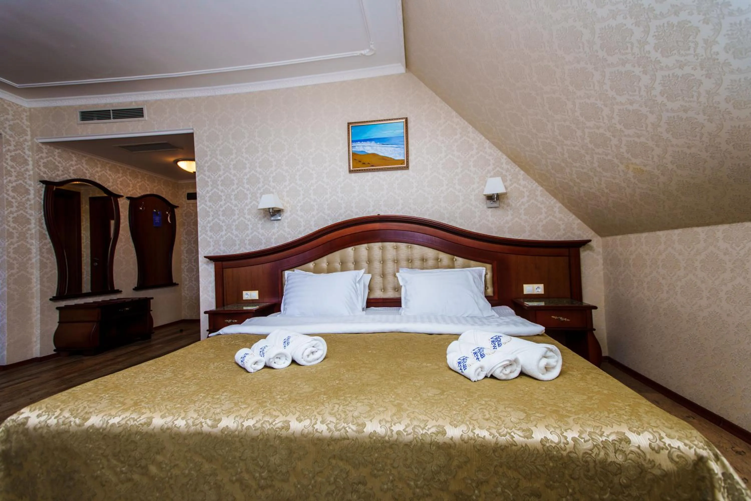 Bed in Aqua View SPA Boutique Hotel