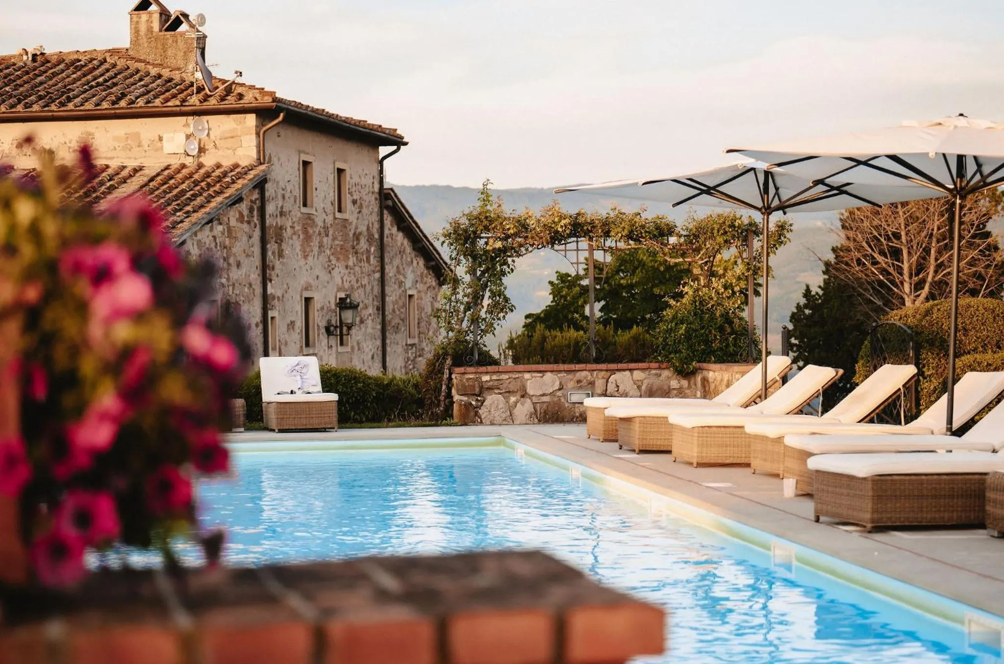 Swimming pool in Florence Winery AgriResort - Fattoria Lavacchio