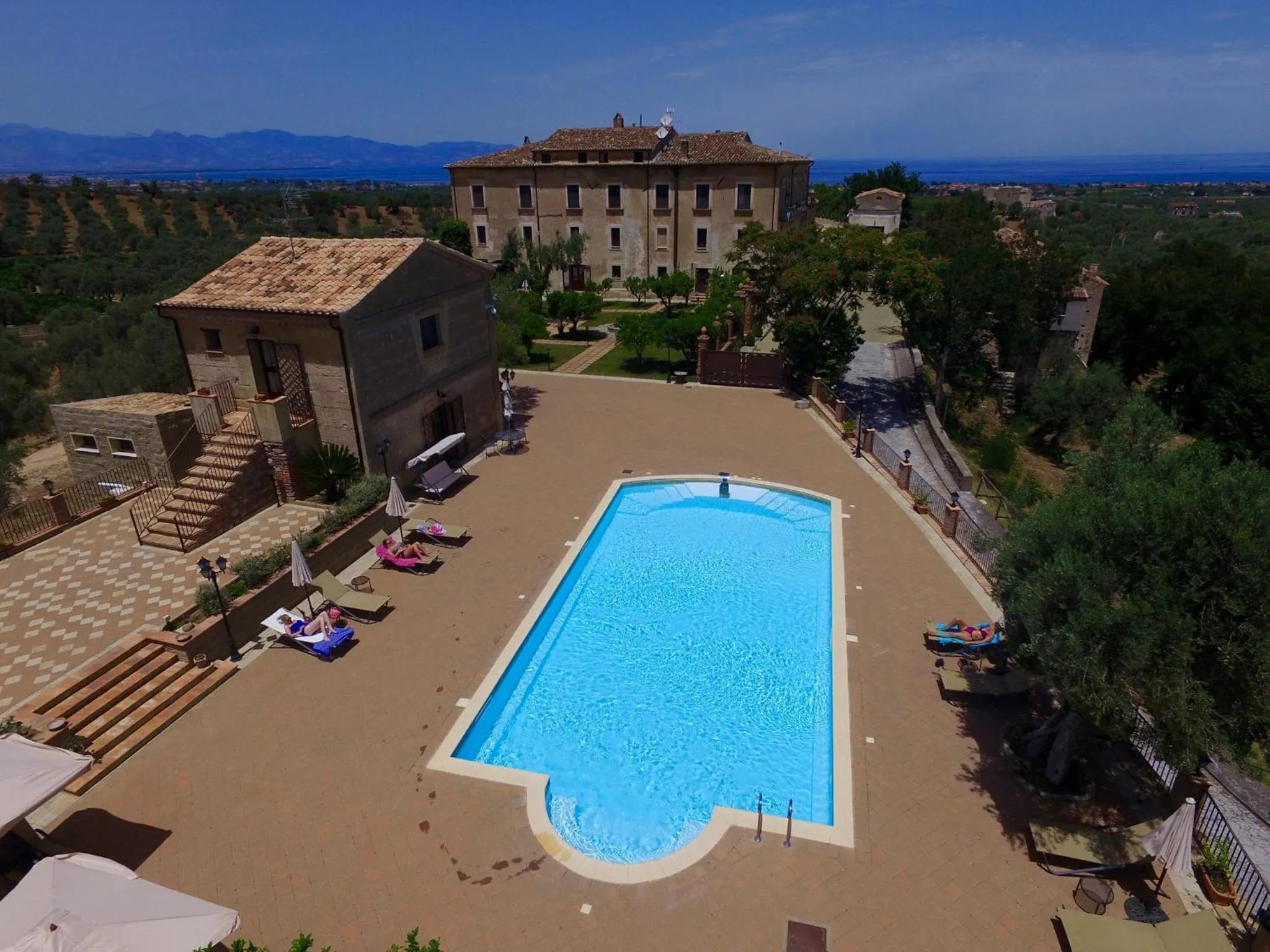 Bird's eye view in Tenuta Ciminata Greco