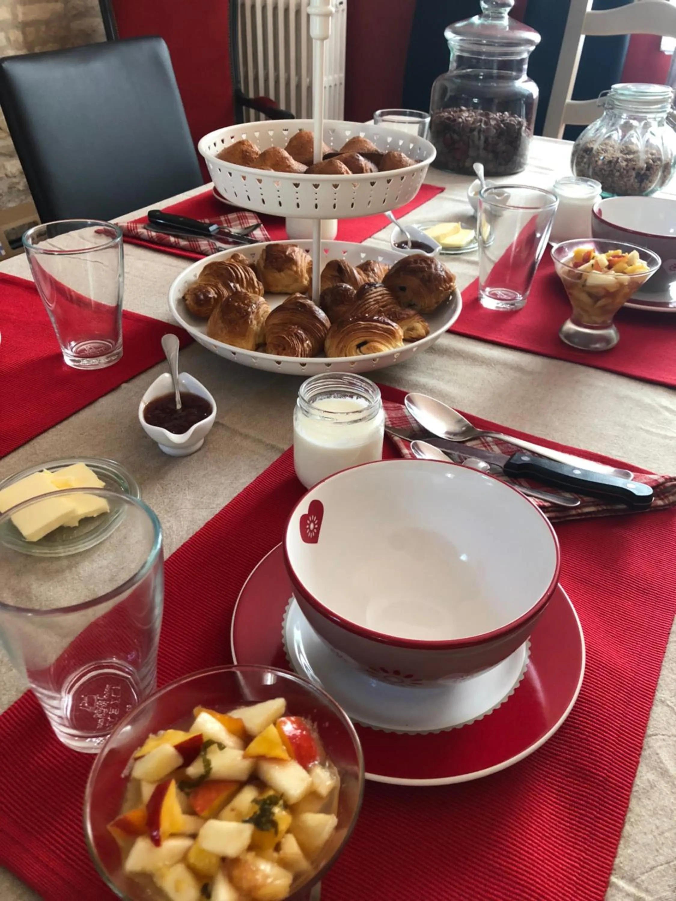 Breakfast in Le Nid de Sigogne