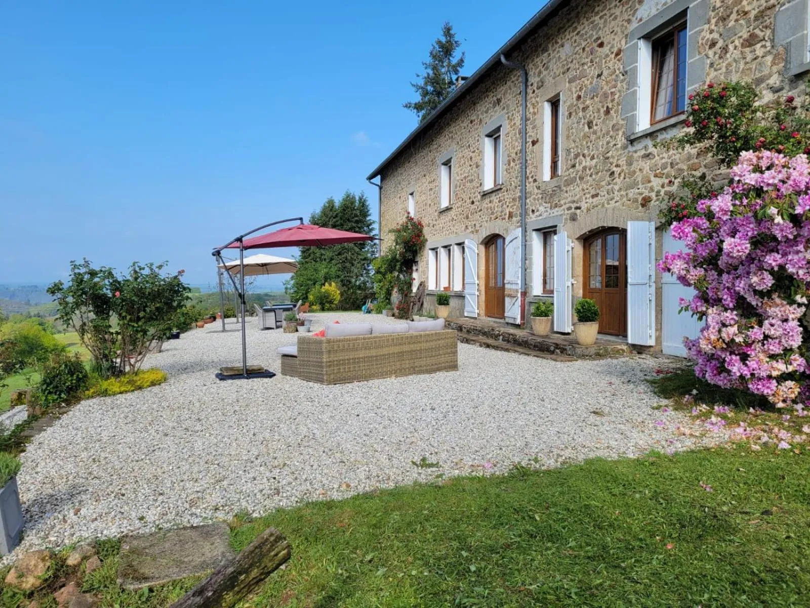 Balcony/Terrace in Chambre d'hôtes Le Puy Maury