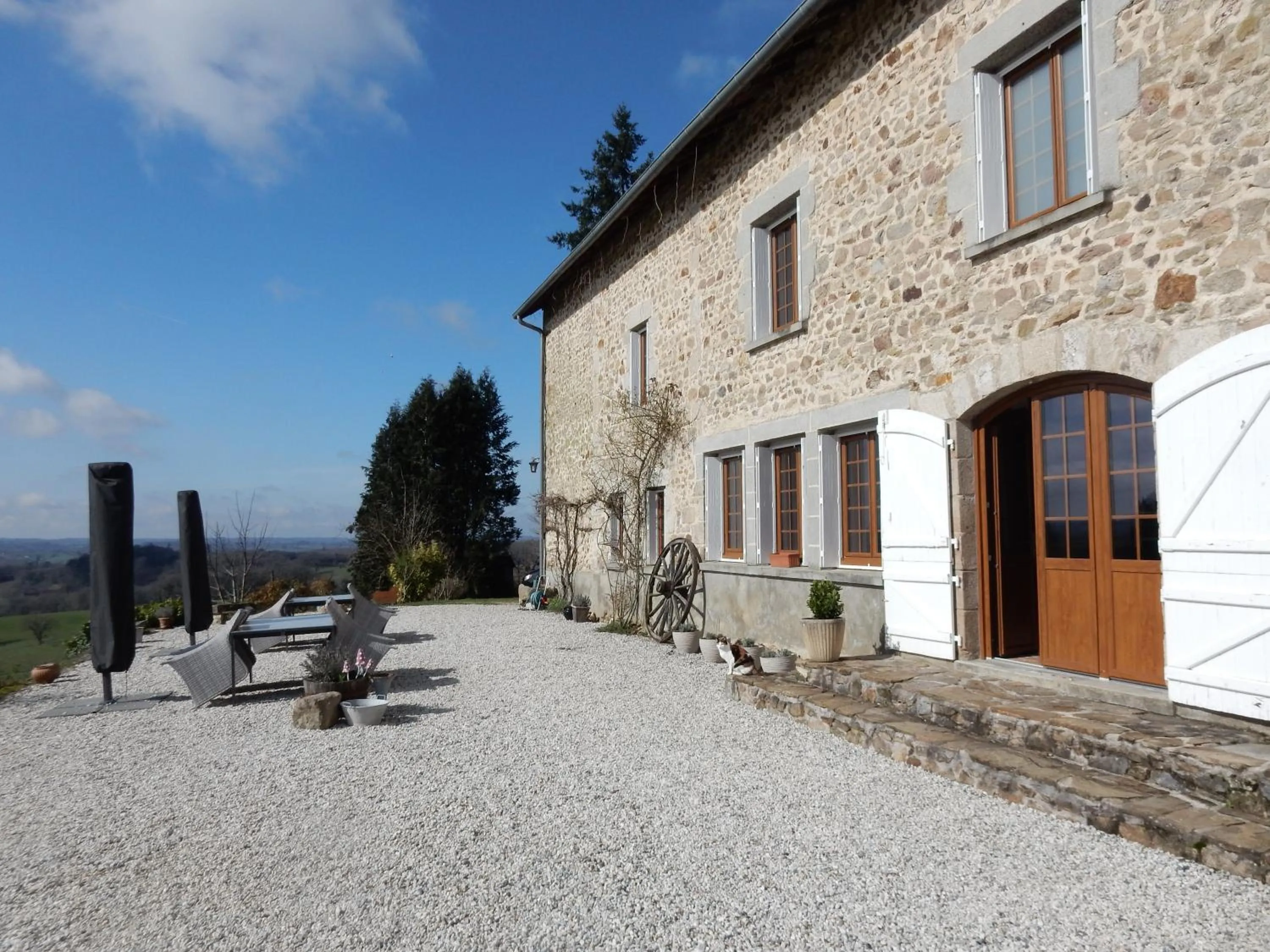 Balcony/Terrace in Chambre d'hôtes Le Puy Maury