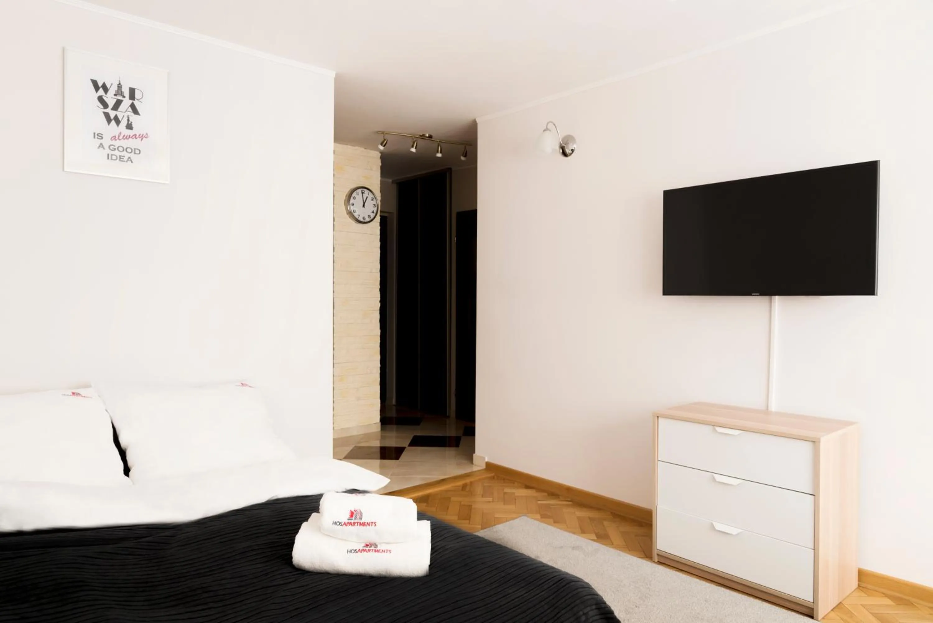 TV and multimedia, Bed in Hosapartments City Center