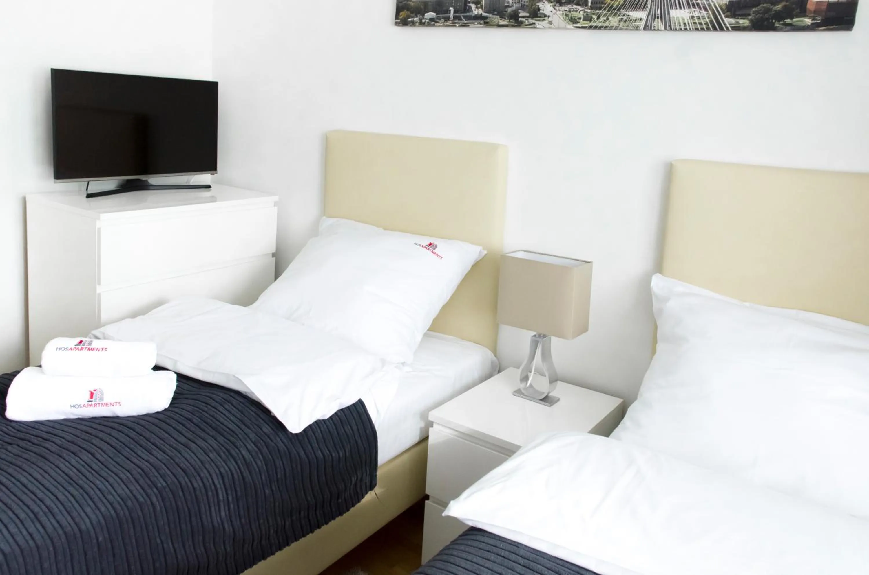 TV and multimedia, Bed in Hosapartments City Center
