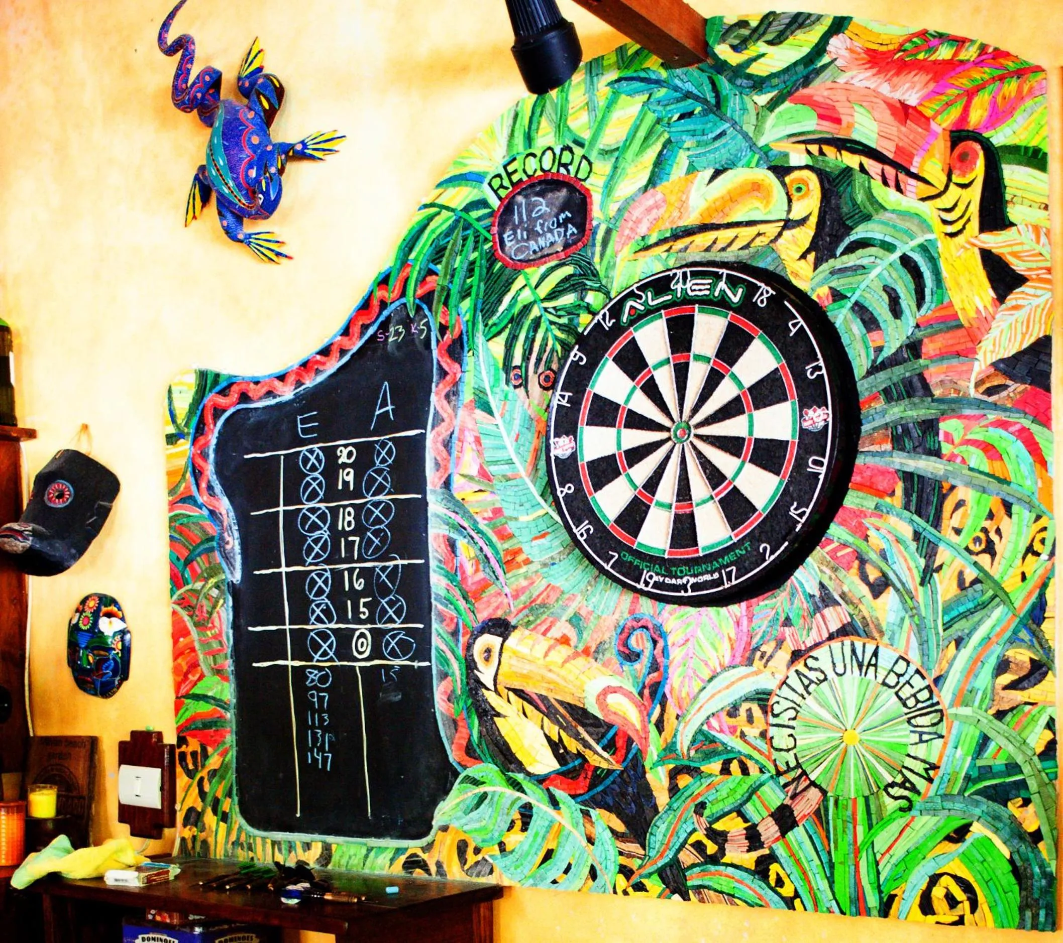 Communal lounge/ TV room in Mayan Beach Garden