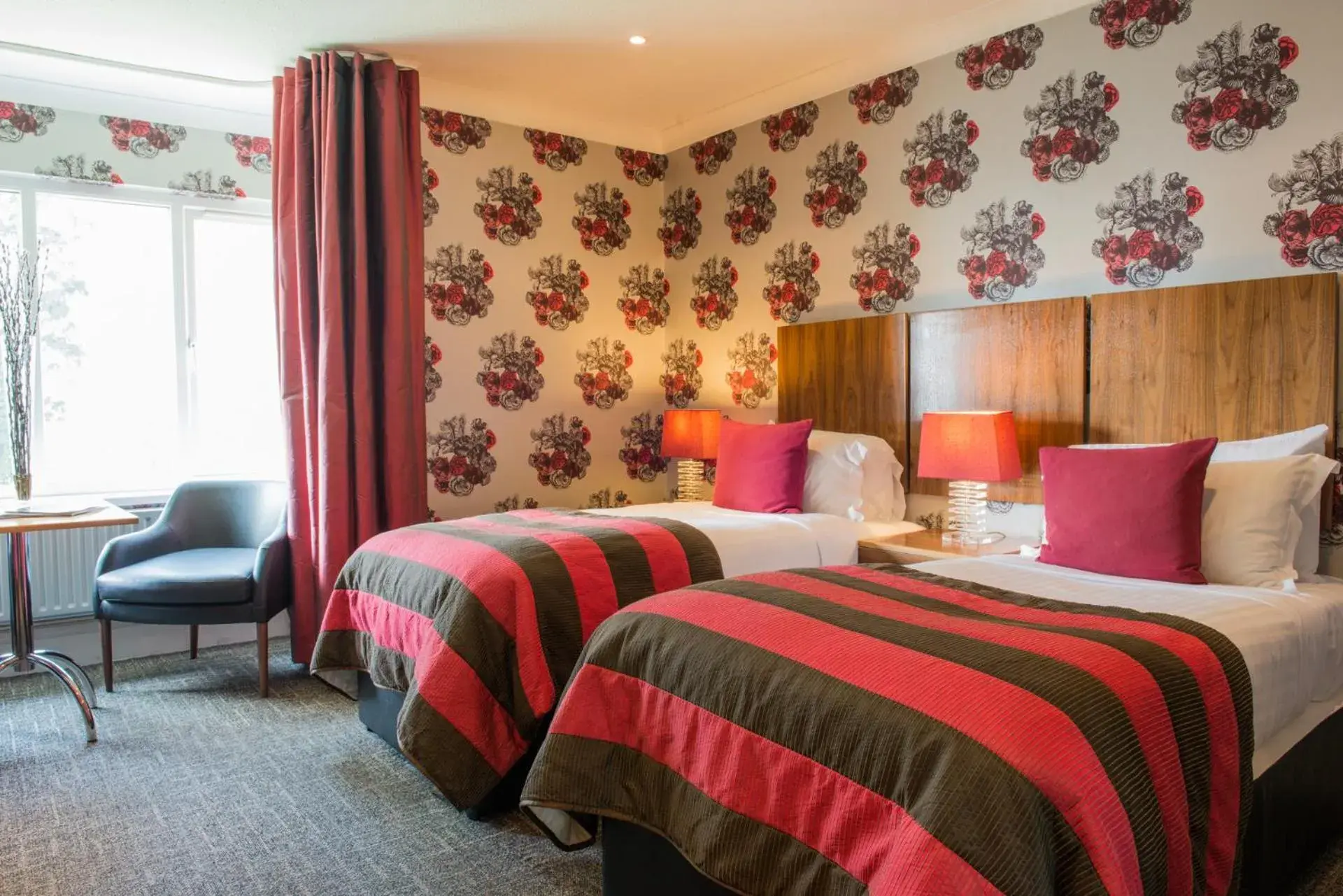 Twin Room in The Coed-Y-Mwstwr Hotel Twin Room in The Coed-Y-Mwstwr Hotel