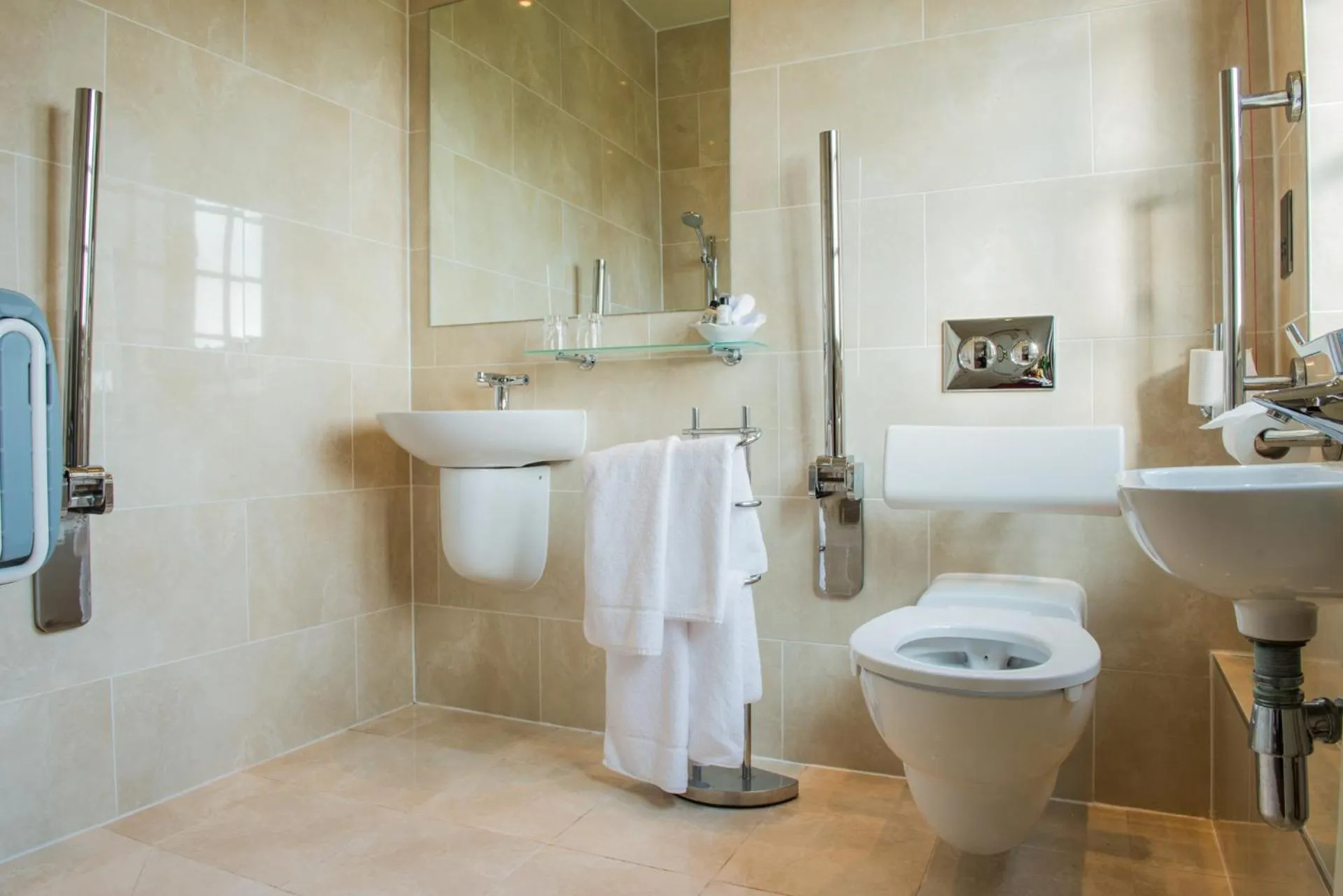 Toilet in The Coed-Y-Mwstwr Hotel