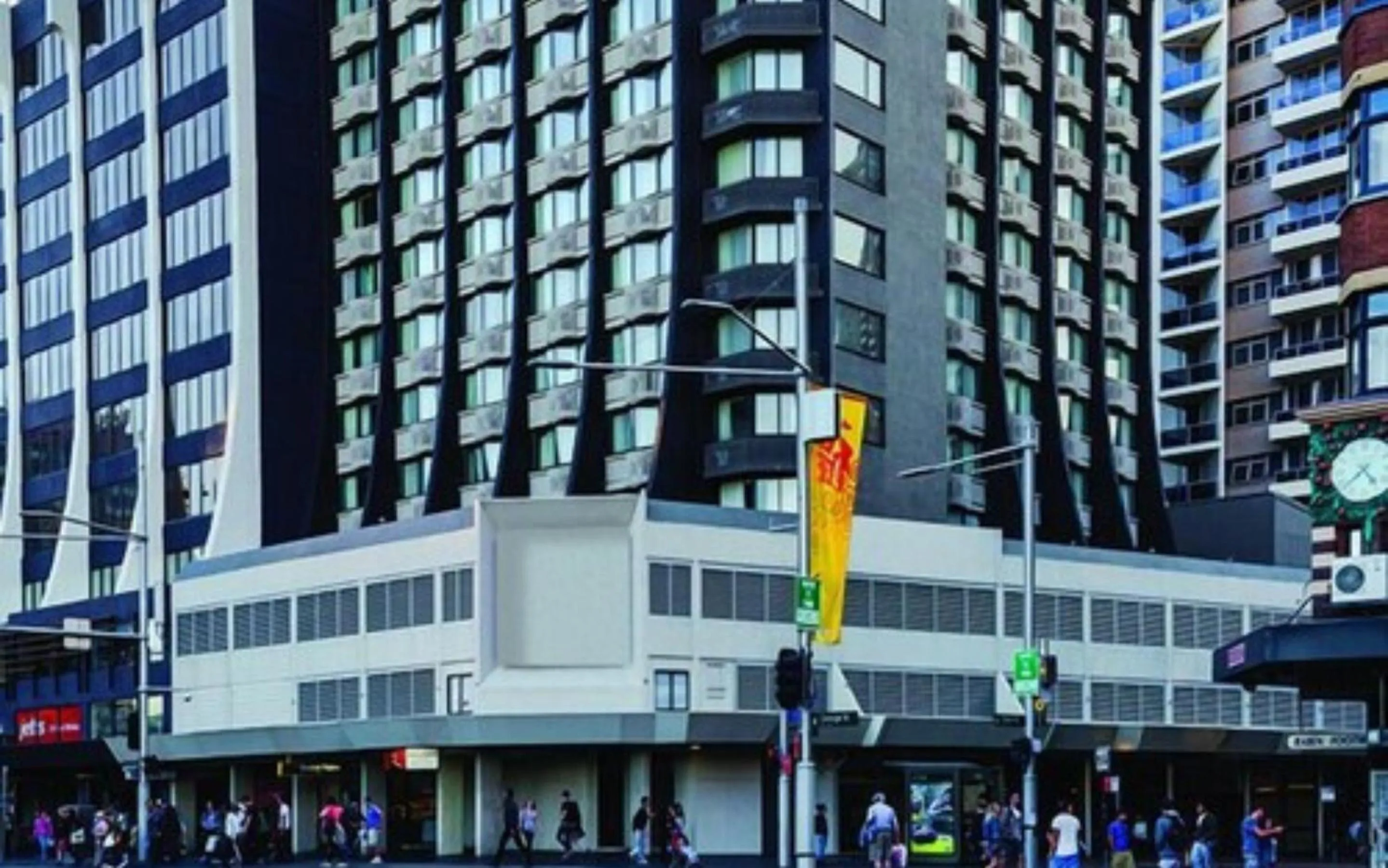 Property building in Central Studio Hotel Sydney