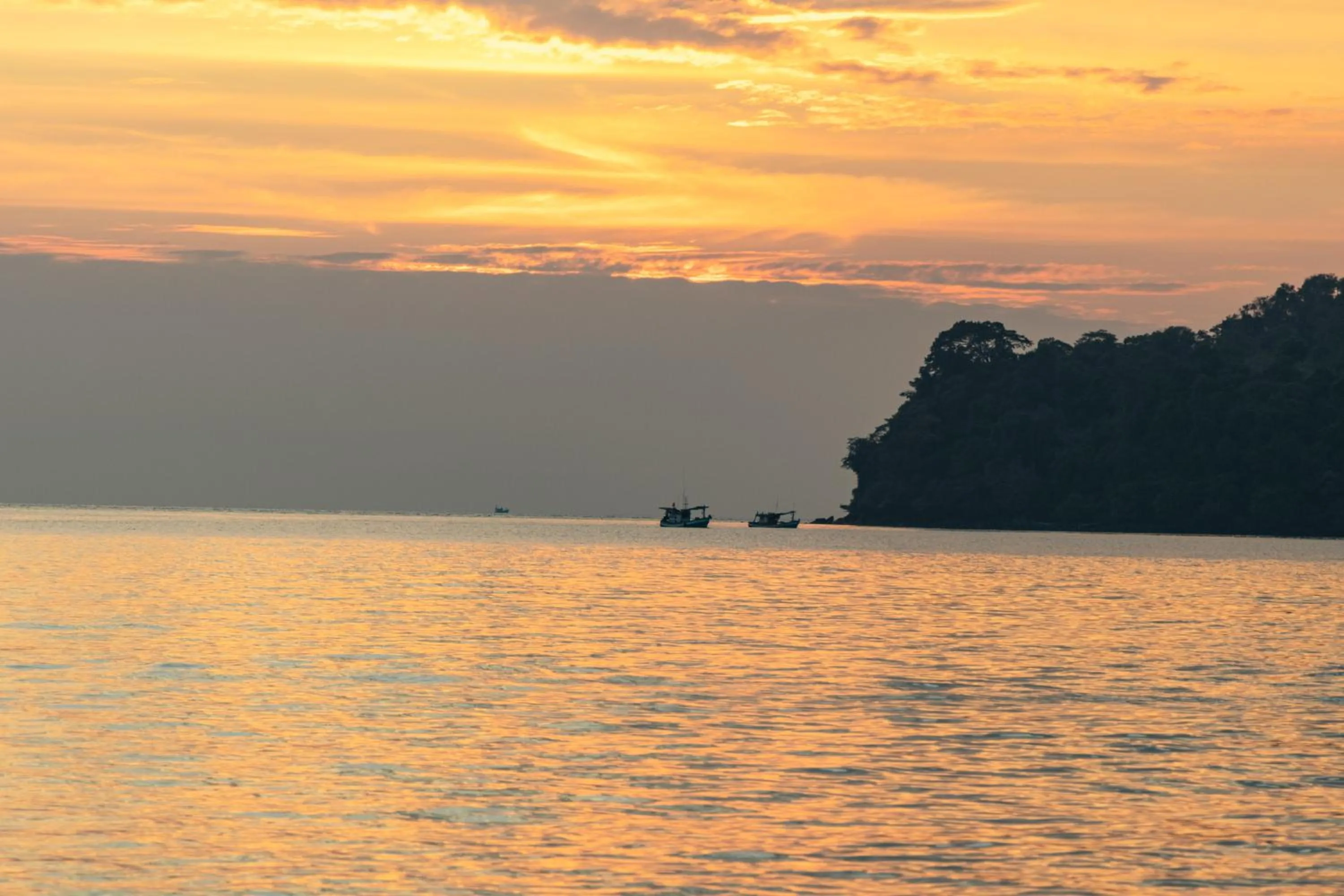 Sunset in Mafiya Resort