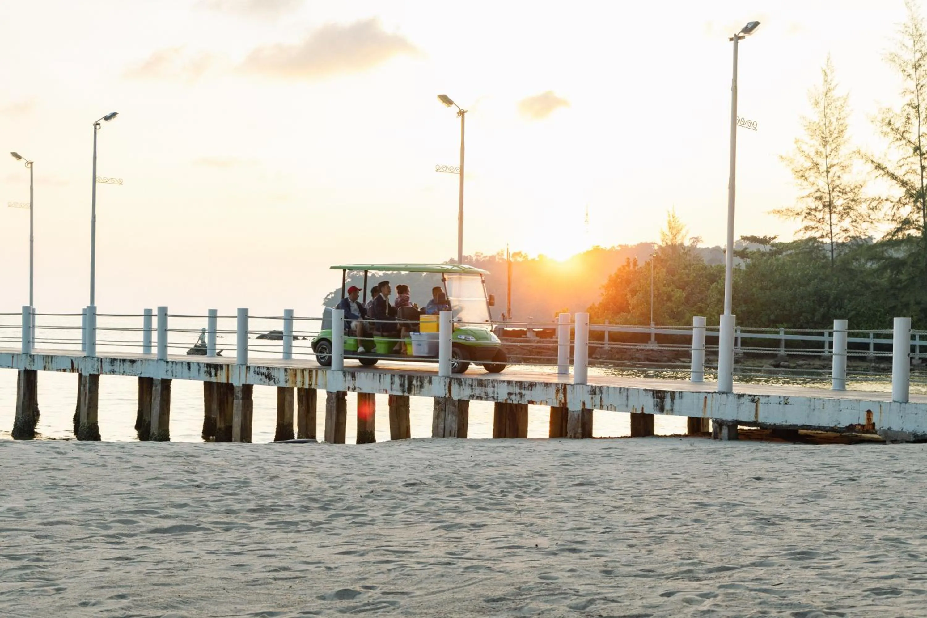 group of guests in Mafiya Resort