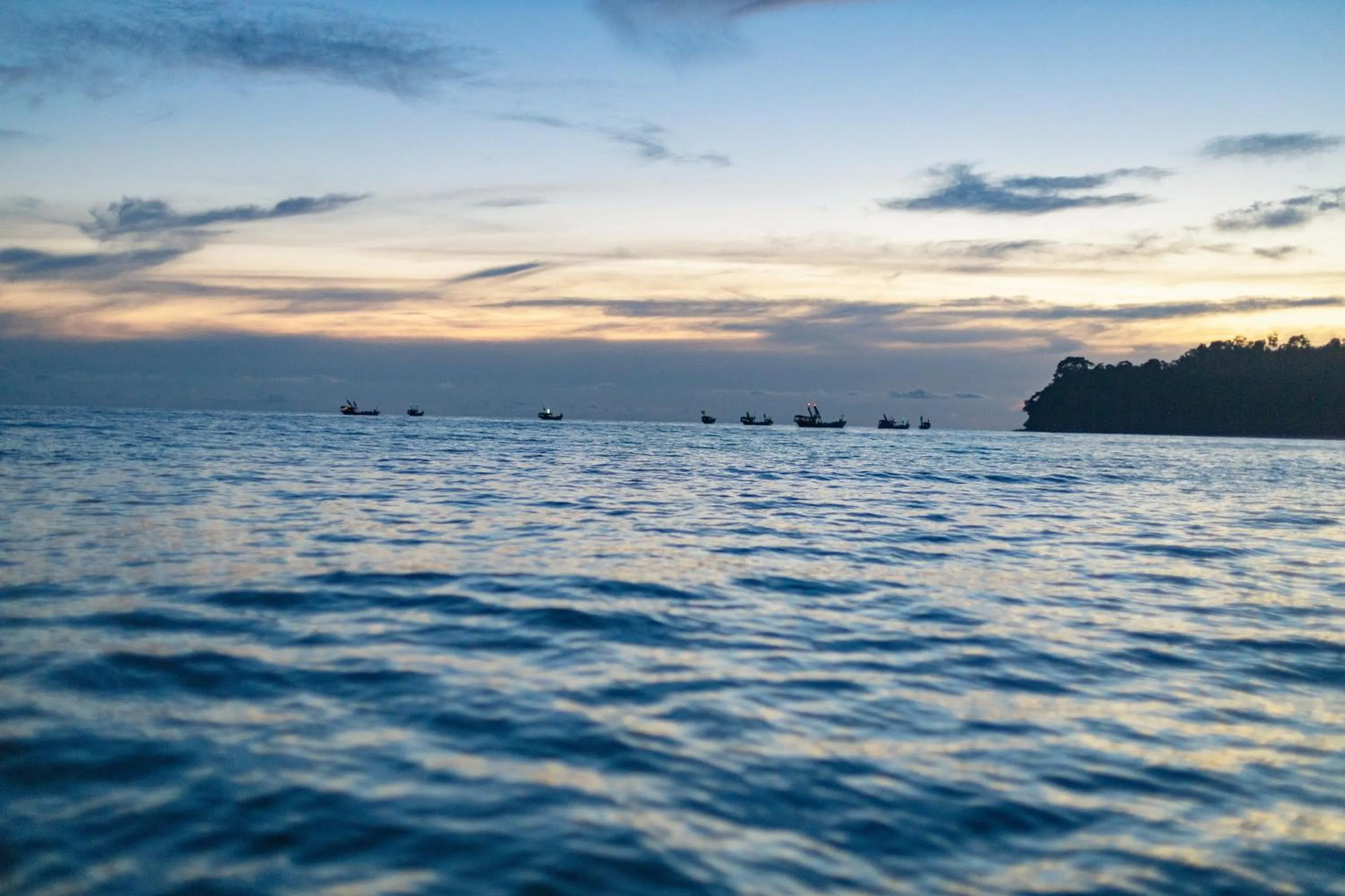 Sunset in Mafiya Resort