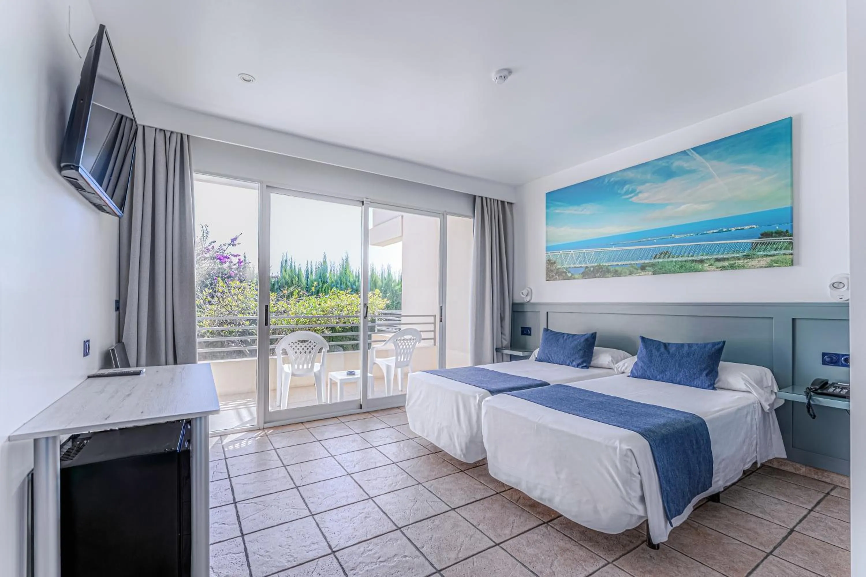 Bed in Hospedium Hotel Abril