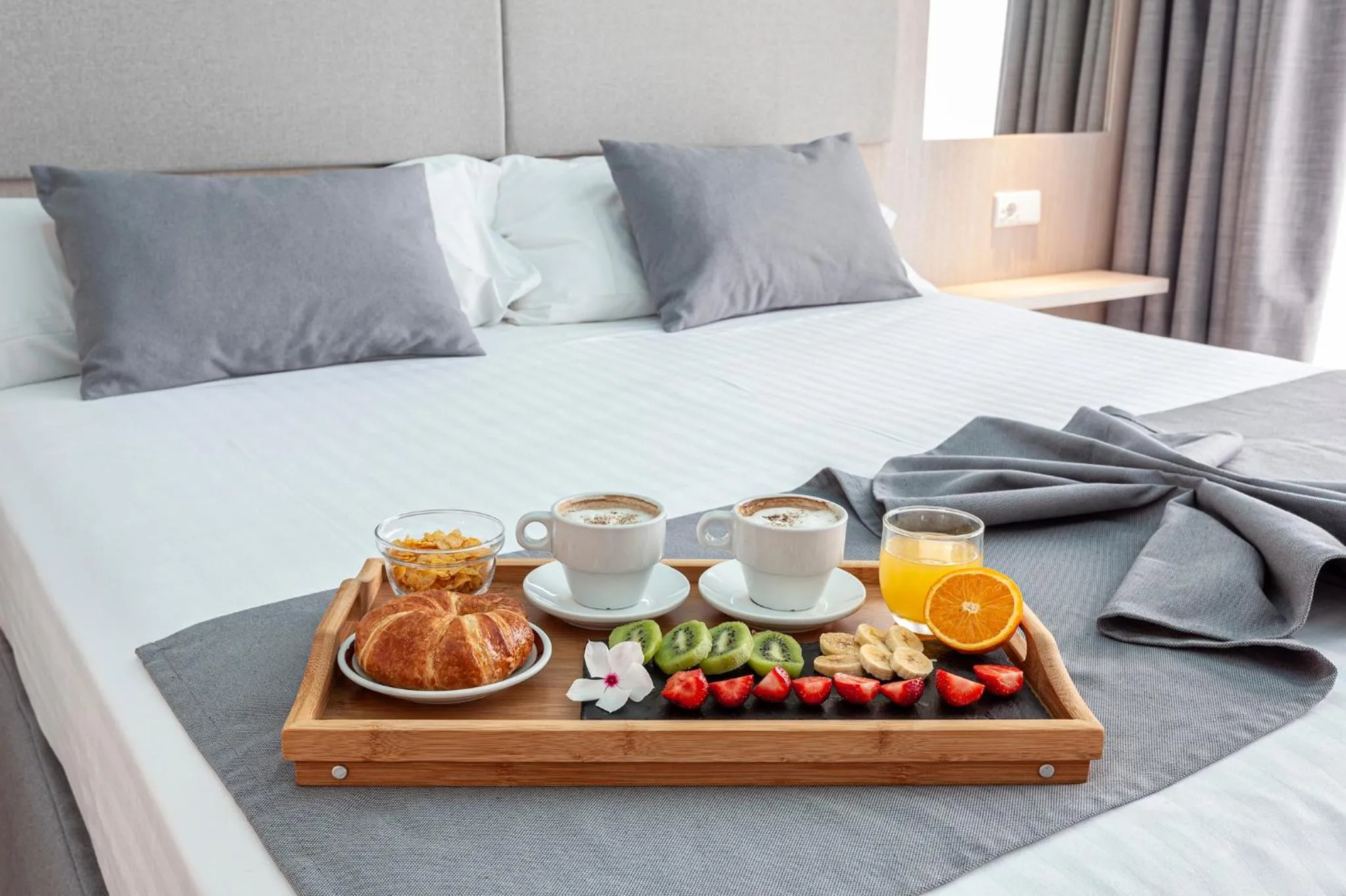 Bed in Hospedium Hotel Abril