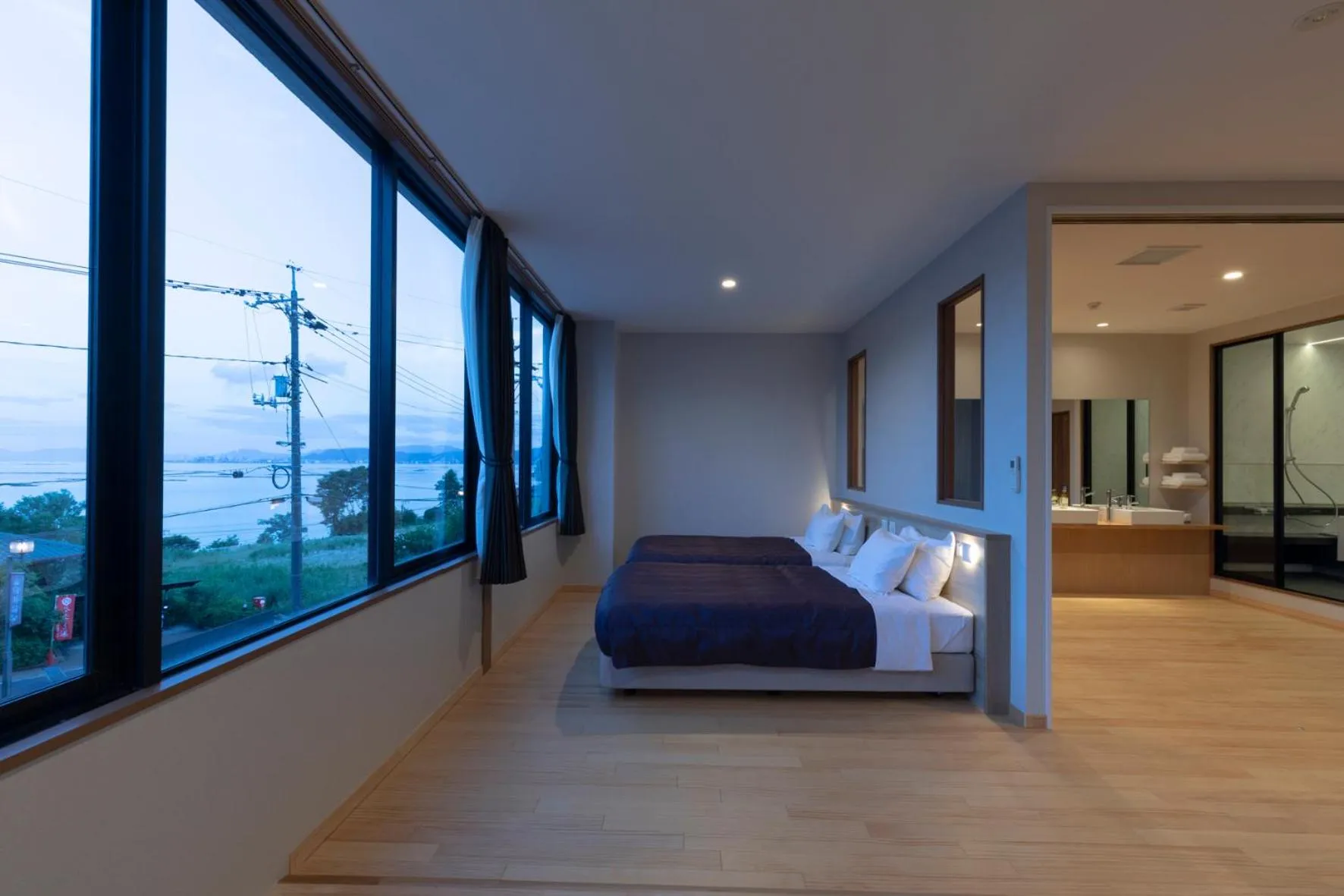 Bed in 宮島離れの宿 IBUKU -Miyajima Hanare no Yado IBUKU-
