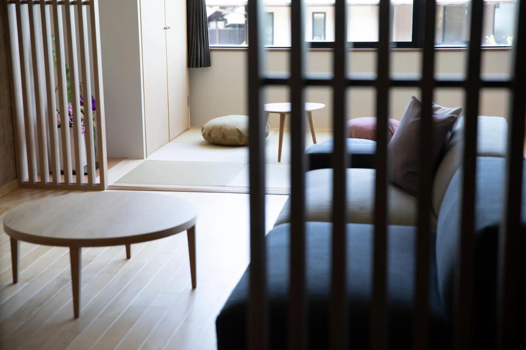 Living room, Bed in 宮島離れの宿 IBUKU -Miyajima Hanare no Yado IBUKU-