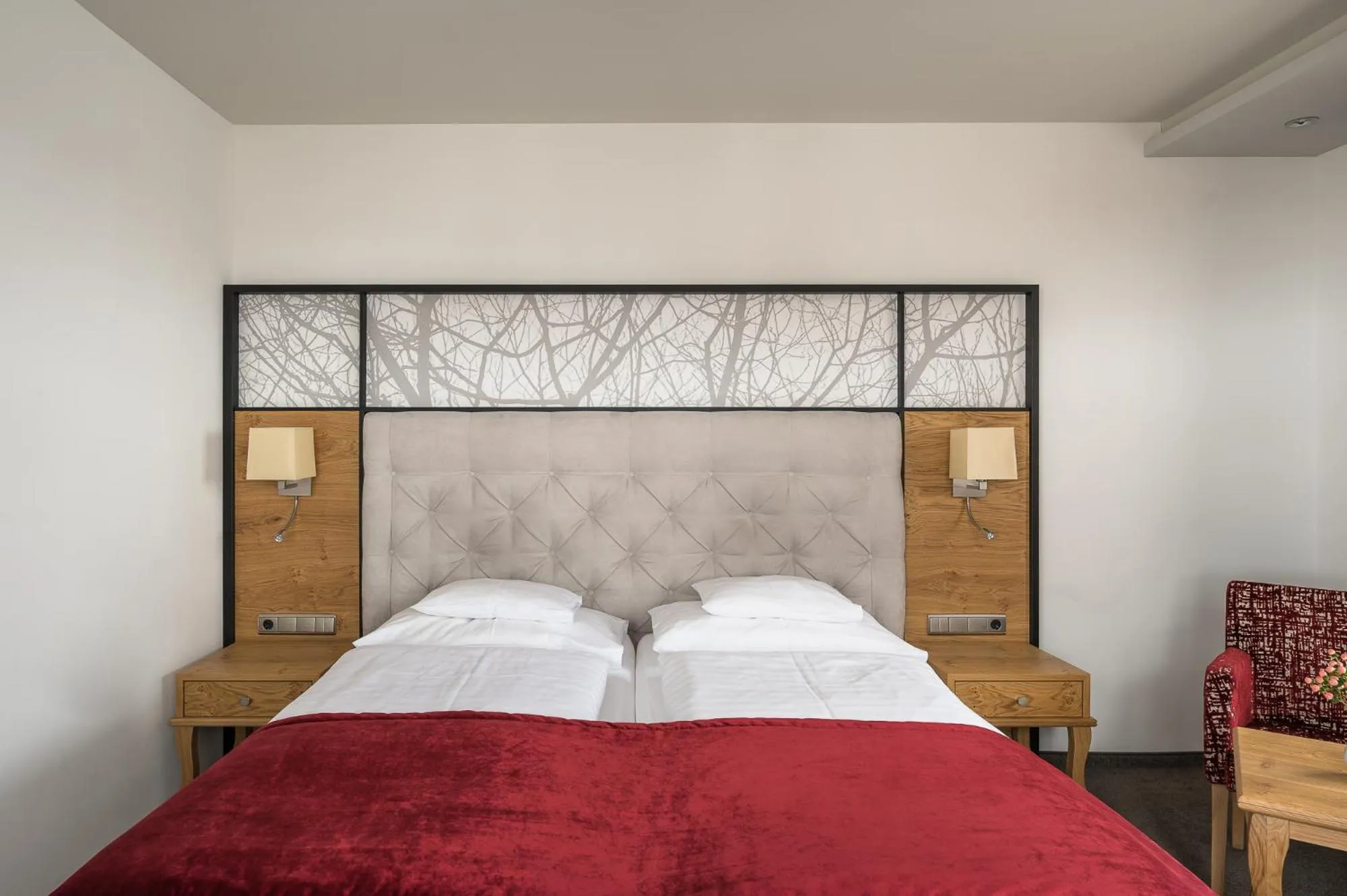 Bed in Hotel Seespitz