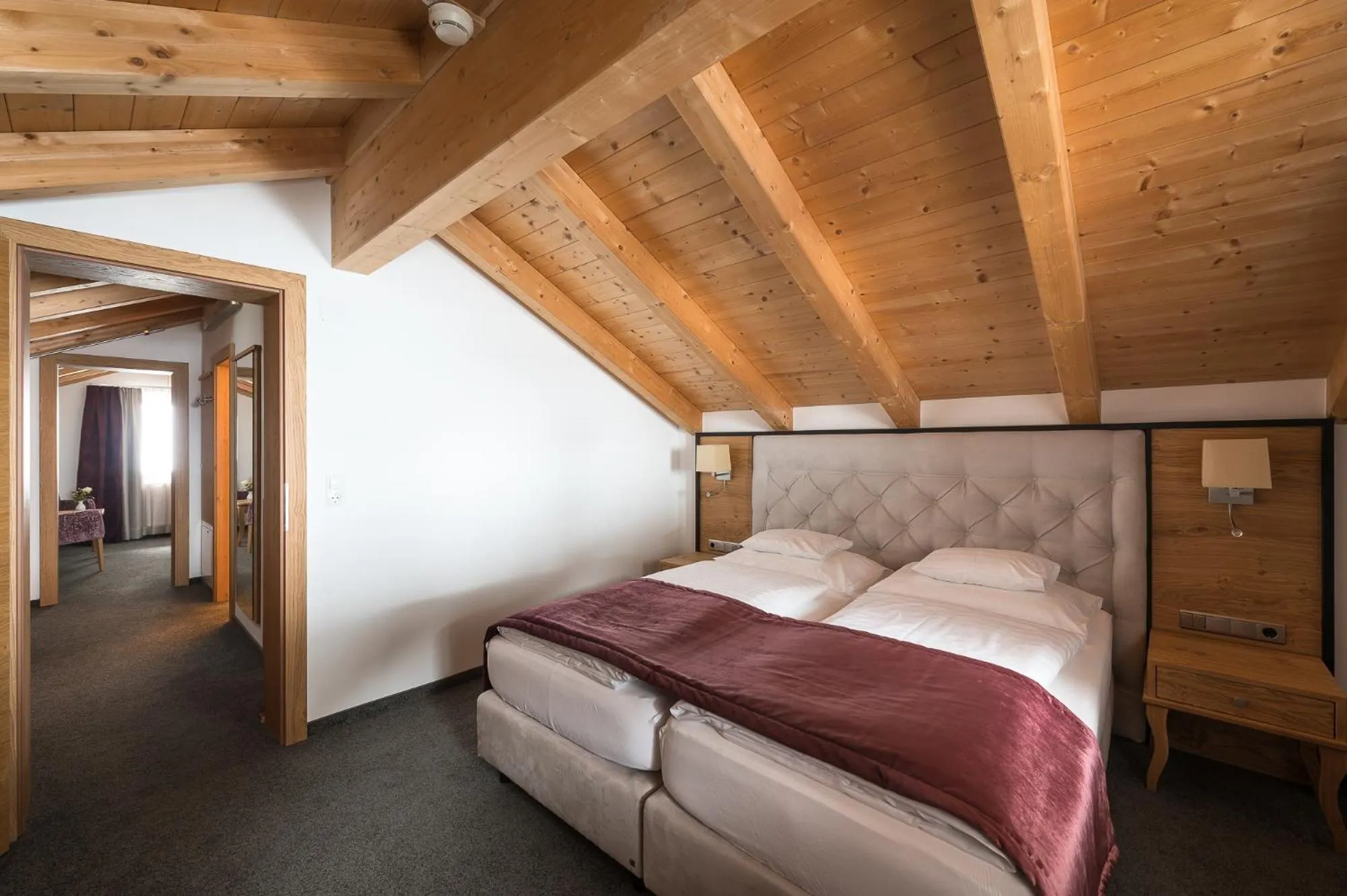 Bed in Hotel Seespitz