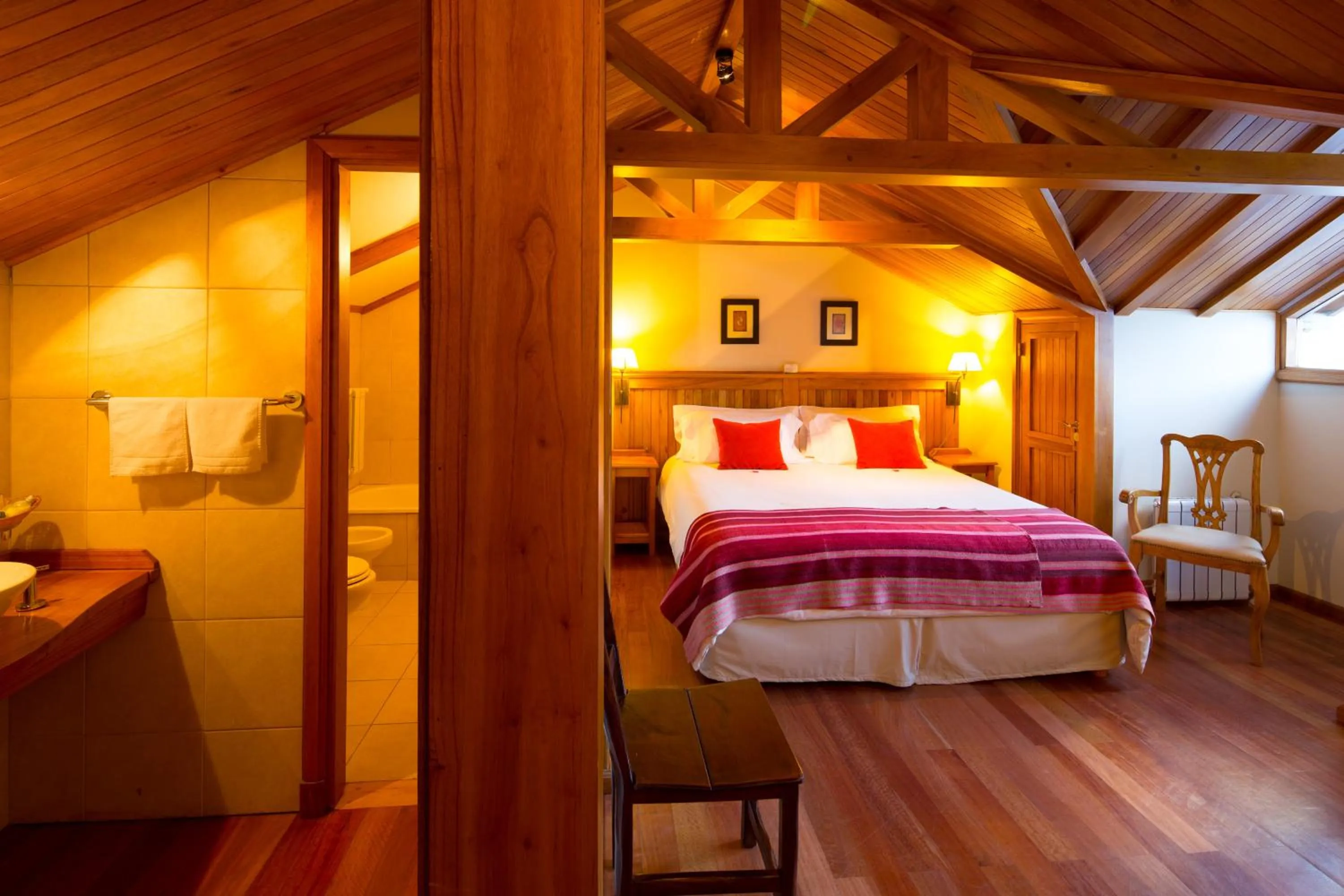 Bed in Hosteria Senderos