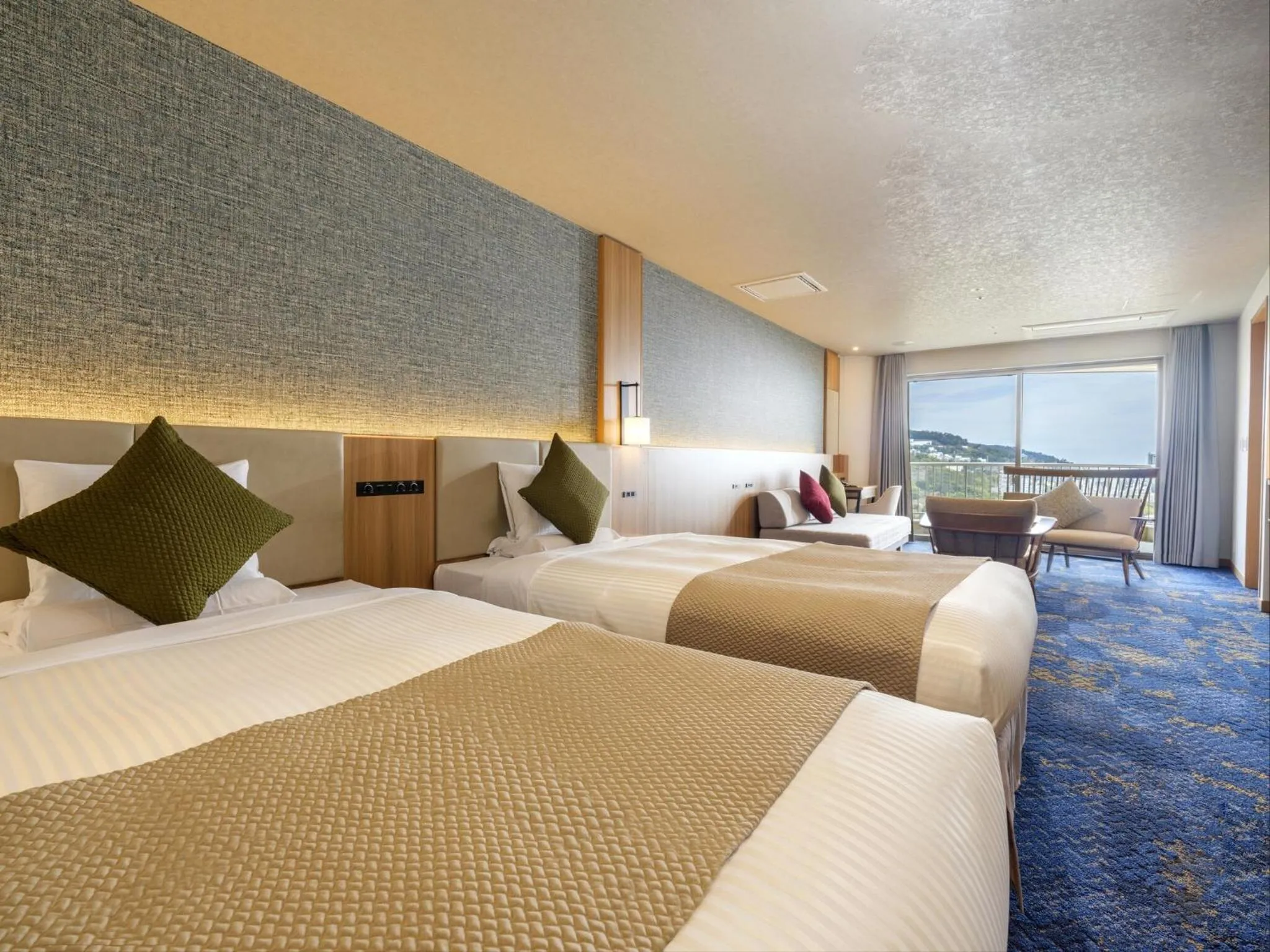 Bed in KAMENOI HOTEL Atami