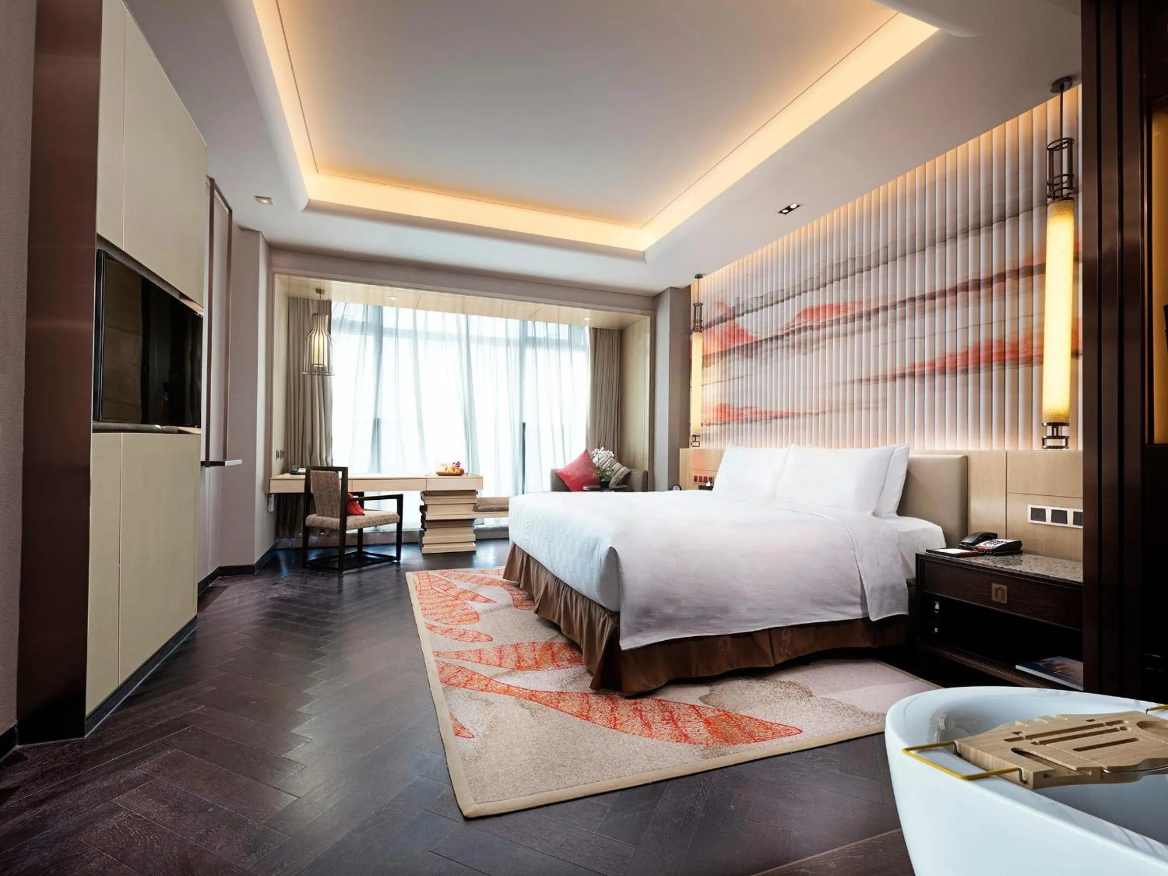 Photo of the whole room, Bed in HUALUXE Wuhu