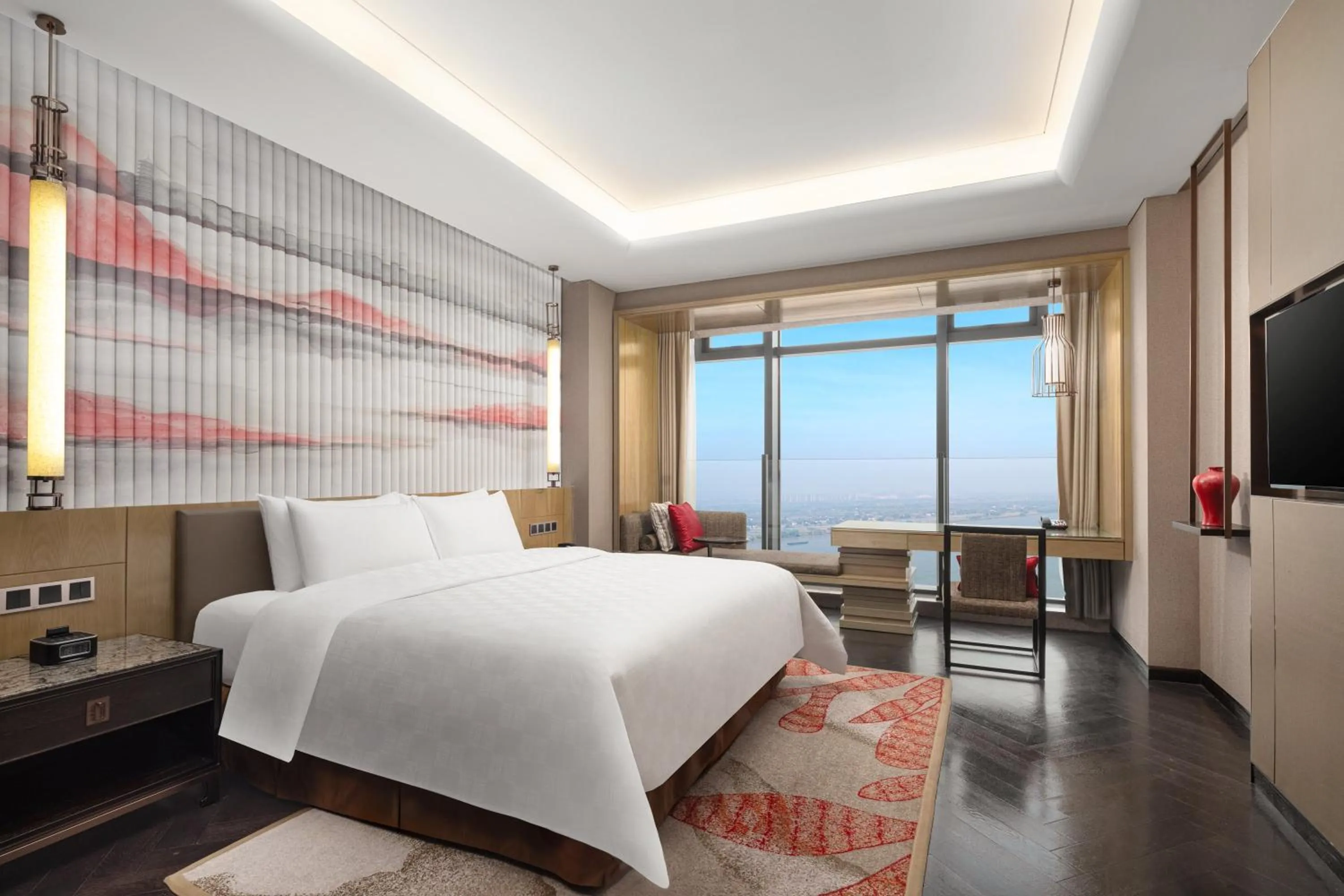 Photo of the whole room, Bed in HUALUXE Wuhu